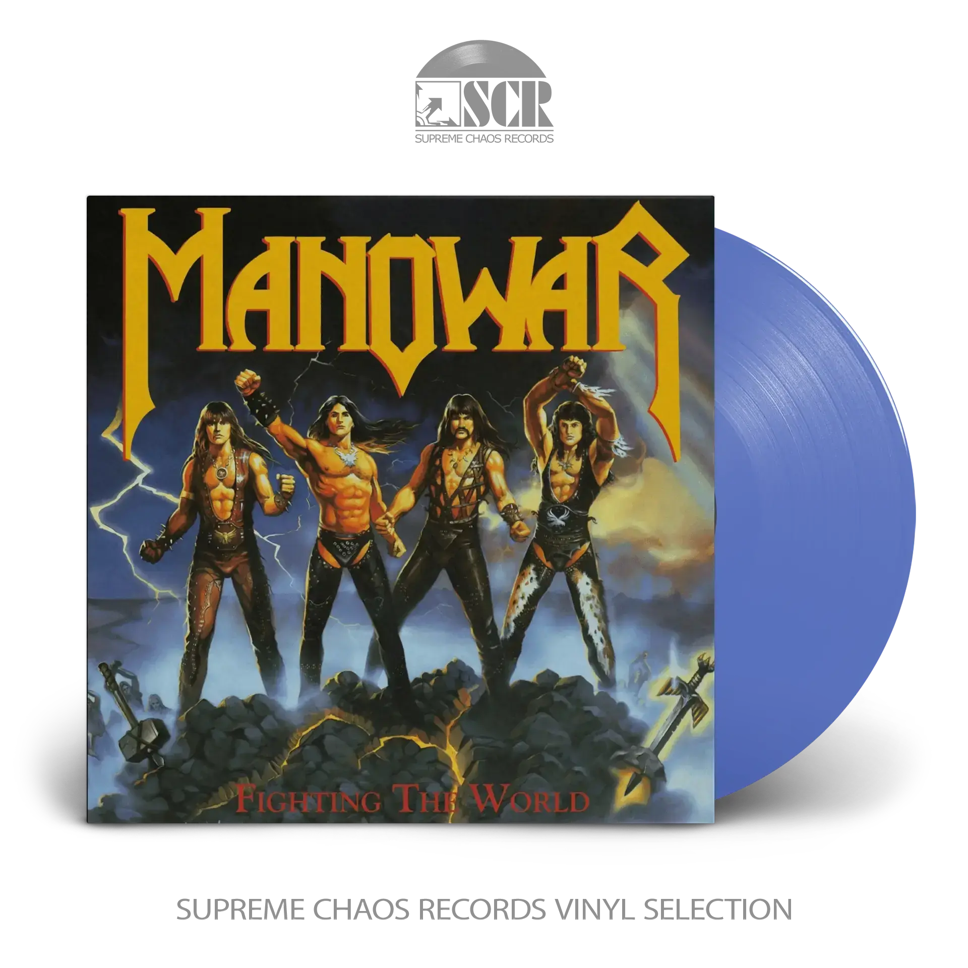 MANOWAR - Fighting the World · TRANSPARENT BLUE LP MANOWAR - Fighting the World · TRANSPARENT BLUE LP (Heavy Metal Vinyl)