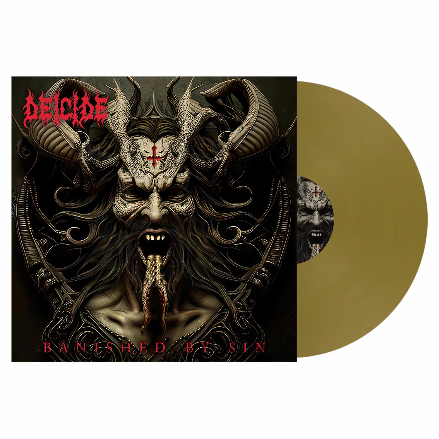 DEICIDE - Banished By Sin · GOLD OPAQUE LP (Death Metal Vinyl)