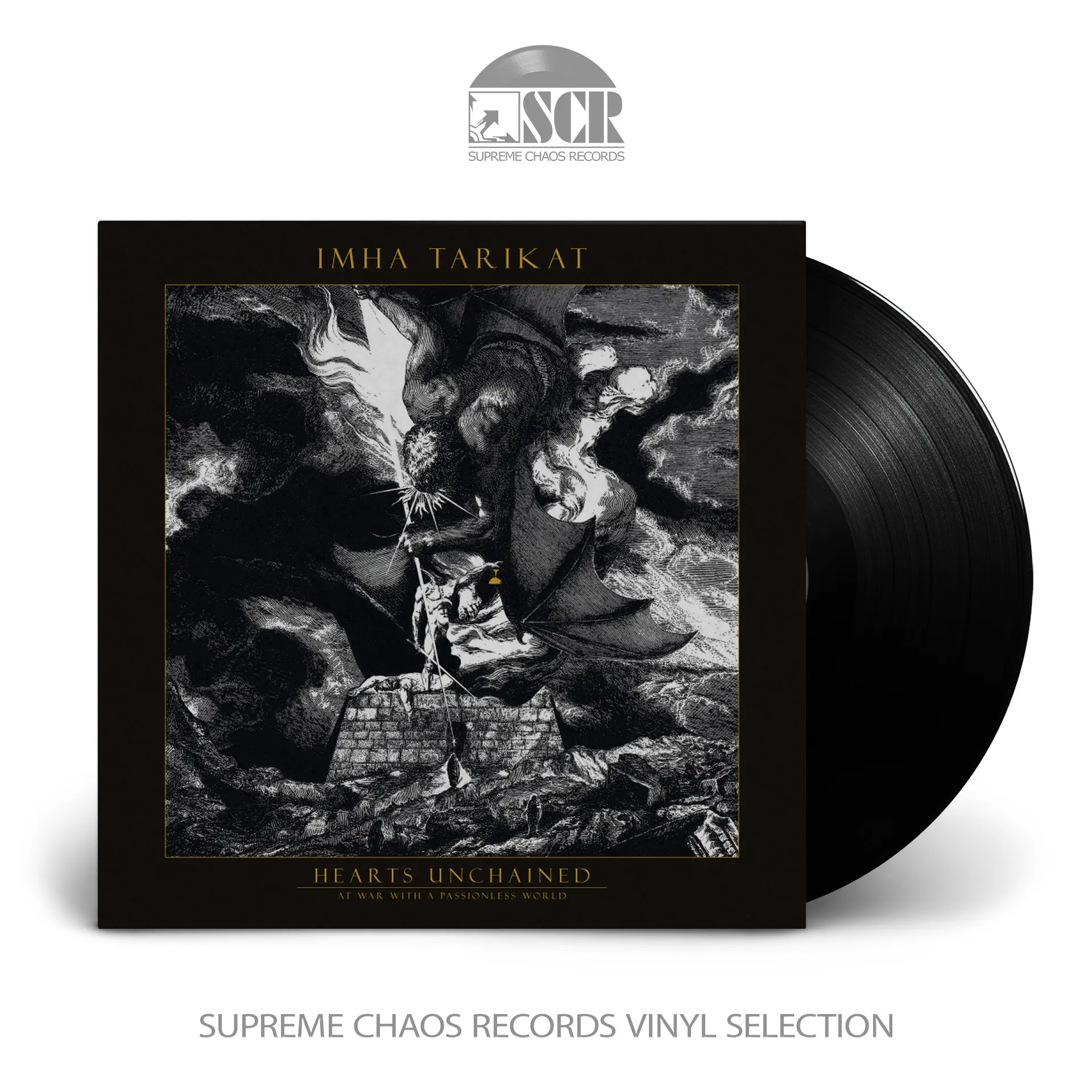 IMHA TARIKAT - Hearts Unchained - At War With A Passionless World · BLACK LP IMHA TARIKAT - Hearts Unchained - At War With A Passionless World · BLACK LP (Black Metal Vinyl)