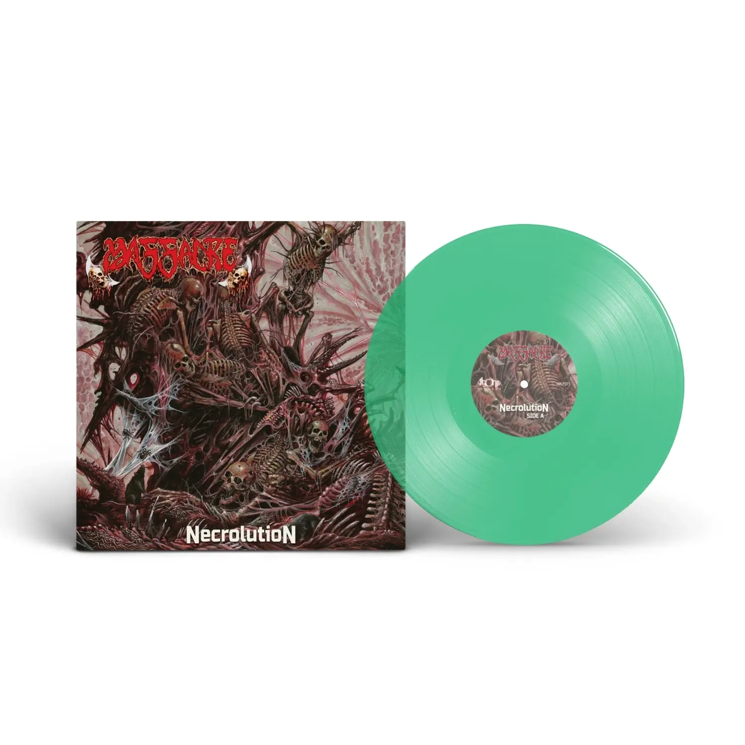 MASSACRE - Necrolution · GREEN LP MASSACRE - Necrolution · GREEN LP (Death Metal Vinyl)