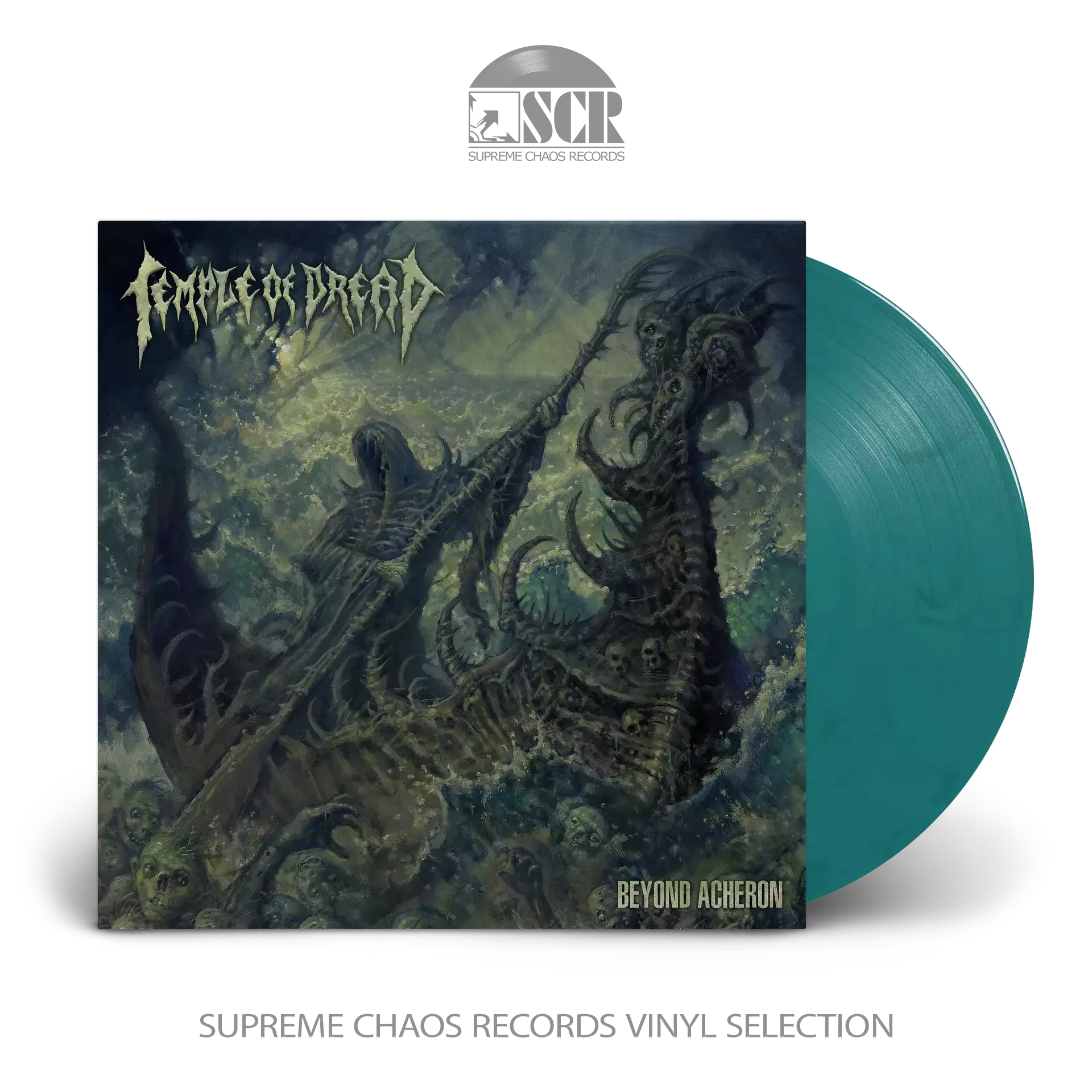 TEMPLE OF DREAD · Beyond Acheron (Re-Release) | TURQUOISE/BLACK LP (Death Metal Vinyl)