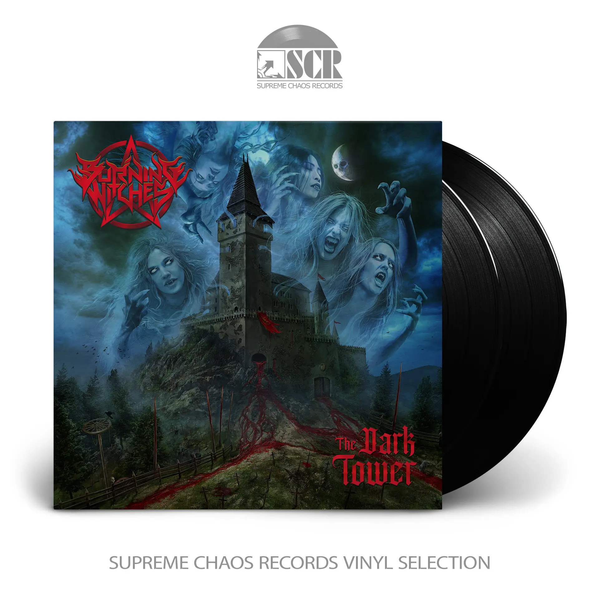 BURNING WITCHES - The Dark Tower · BLACK 2LP (Thrash Metal/Heavy Metal Vinyl)