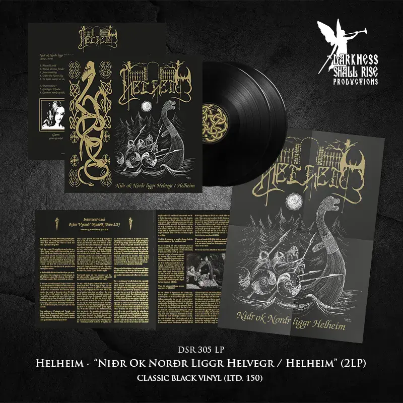 HELHEIM · Niðr Ok Norðr Liggr Helvegr / Helheim | BLACK 2LP · Bild 2 HELHEIM · Niðr Ok Norðr Liggr Helvegr / Helheim | BLACK 2LP (Black Metal/Viking Metal Vinyl) · Bild 2