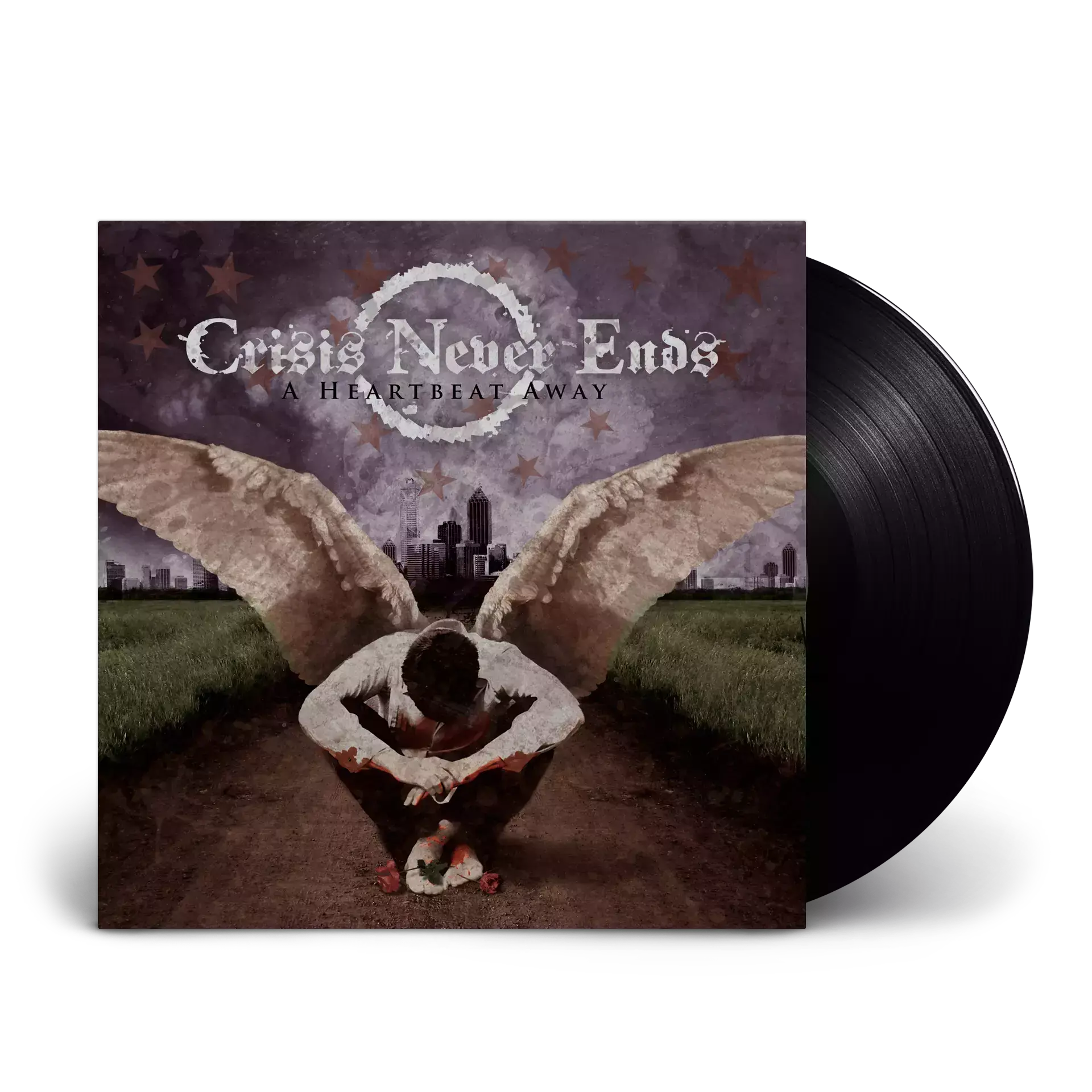 CRISIS NEVER ENDS - A Heartbeat Away · BLACK LP CRISIS NEVER ENDS - A Heartbeat Away · BLACK LP (Hardcore Vinyl)