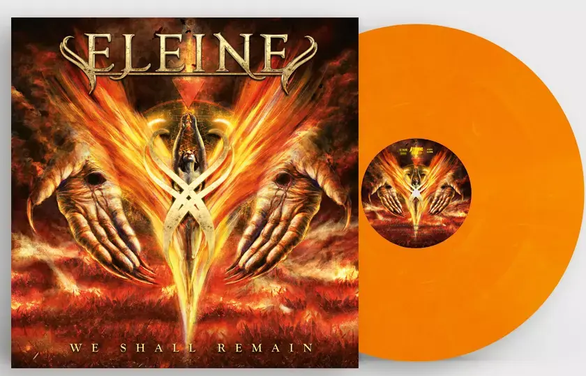 ELEINE - We Shall Remain · ORANGE/WHITE MARBLED LP ELEINE - We Shall Remain · ORANGE/WHITE MARBLED LP (Symphonic Metal/Heavy Metal Vinyl)
