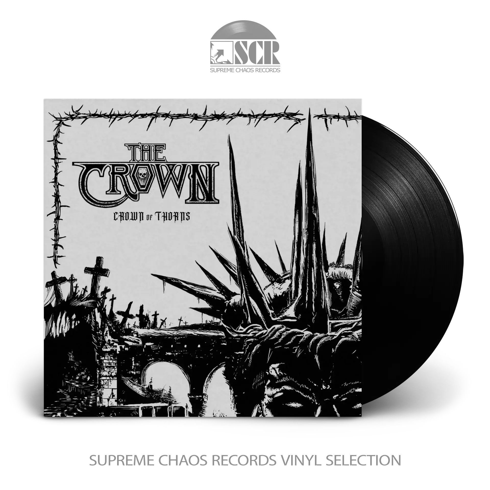 THE CROWN · Crown Of Thorns | BLACK LP THE CROWN · Crown Of Thorns | BLACK LP (Thrash Metal/Death Metal Vinyl)