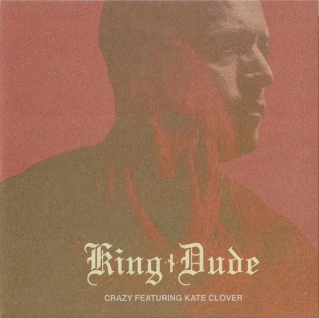 KING DUDE - Crazy / Never Let Me Go · RED/BLACK 7" EP (Folk Vinyl) · Bild 1