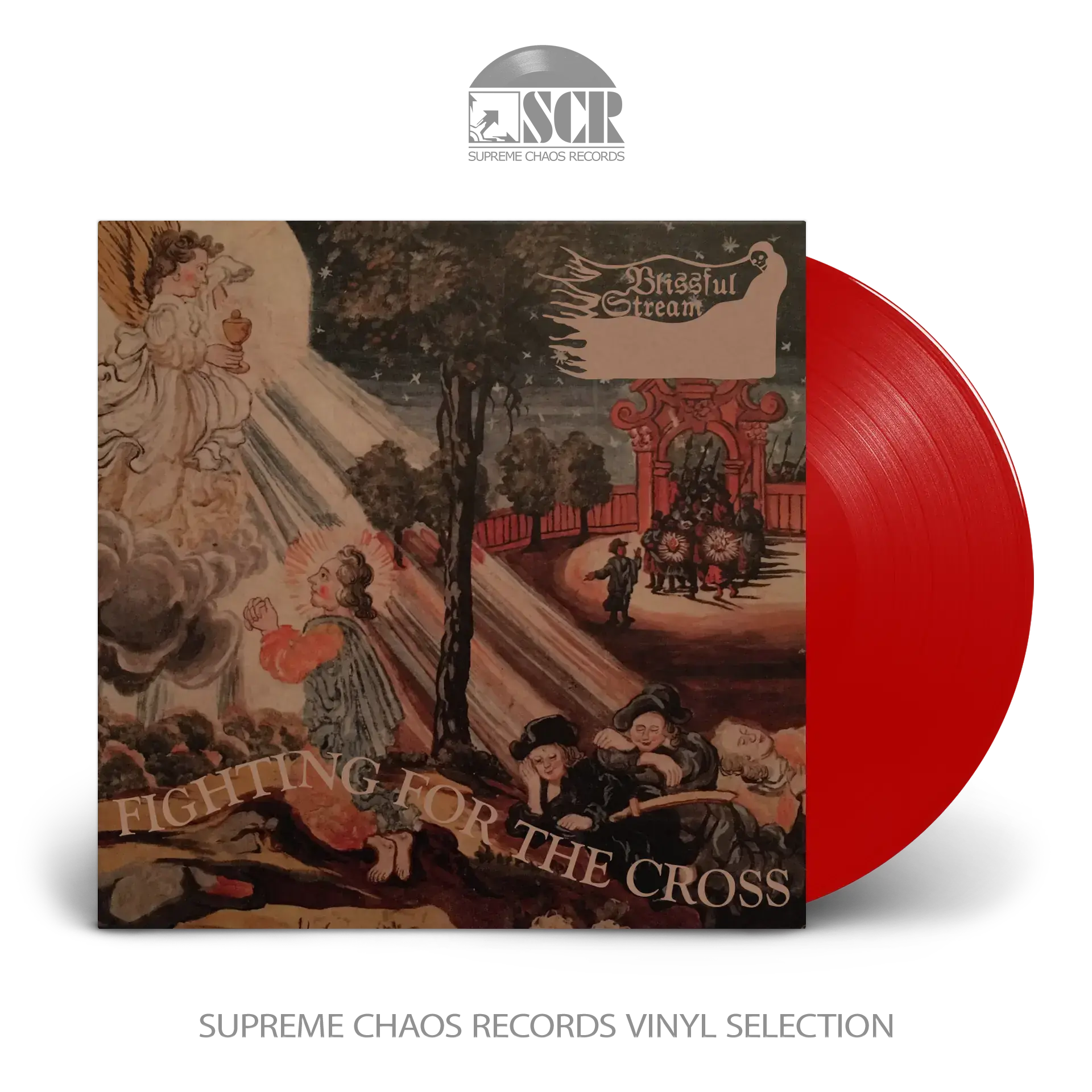 BLISSFUL STREAM - Fighting For The Cross · RED LP (Rock/Doom Metal Vinyl)