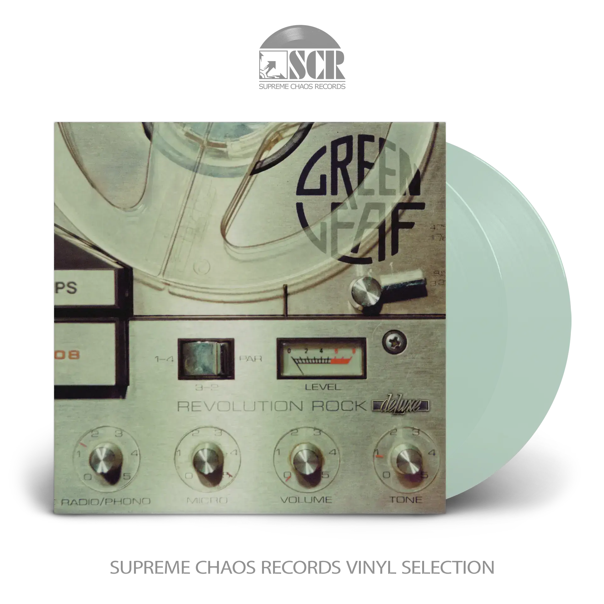 GREENLEAF - Revolution Rock Deluxe · TRANSPARENT COKE BOTTLE GREEN 2LP (Stoner Rock Vinyl)