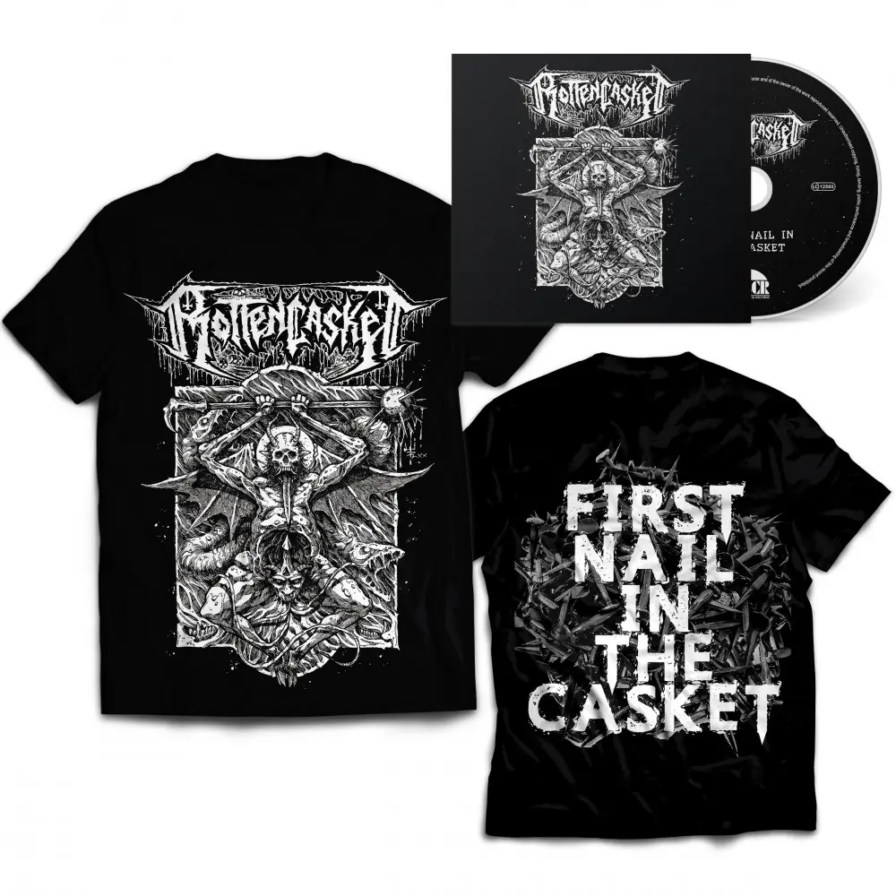 ROTTEN CASKET · First Nail in the Casket | DIGI+T-SHIRT 5XL DIGIBUNDLE (Death Metal CDs)