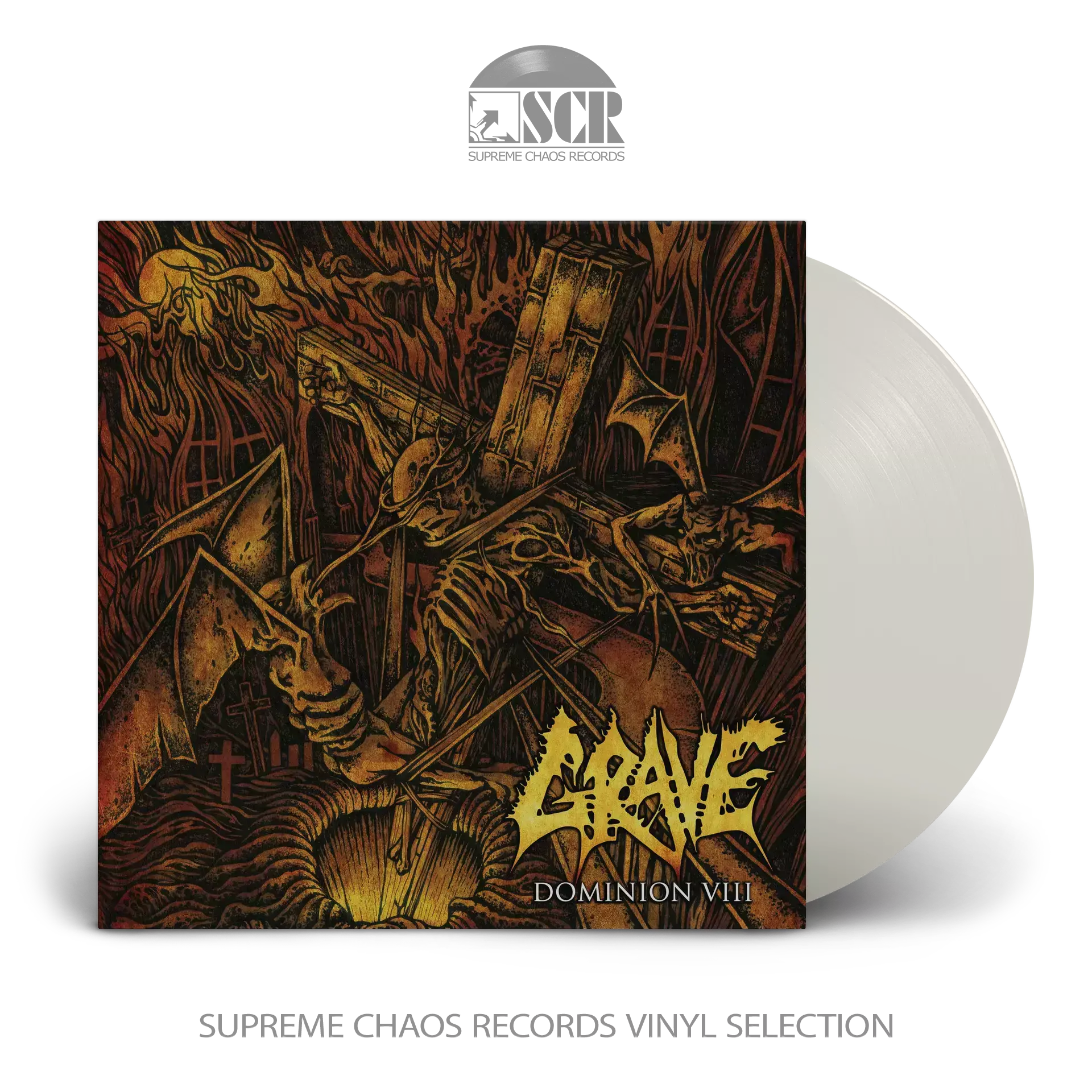 GRAVE - Dominion VIII (Re-Issue 2019) · CLEAR LP GRAVE - Dominion VIII (Re-Issue 2019) · CLEAR LP (Death Metal Vinyl)