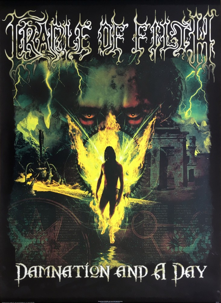 CRADLE OF FILTH - Damnation And A Day · PP0763 POSTER CRADLE OF FILTH - Damnation And A Day · PP0763 POSTER (Heavy Metal Others)