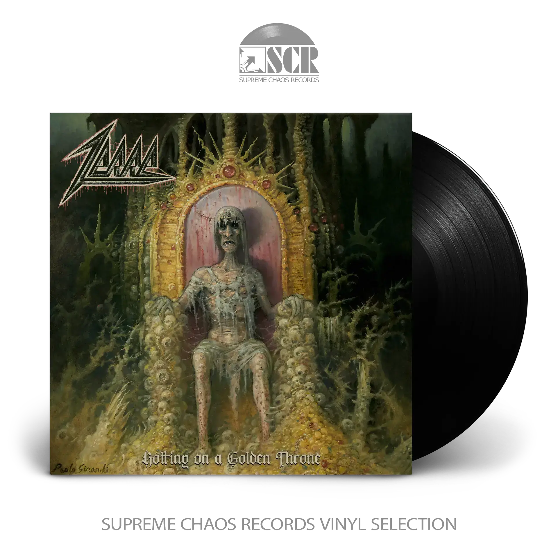ZERRE · Rotting On A Golden Throne | BLACK LP (Thrash Metal Vinyl)