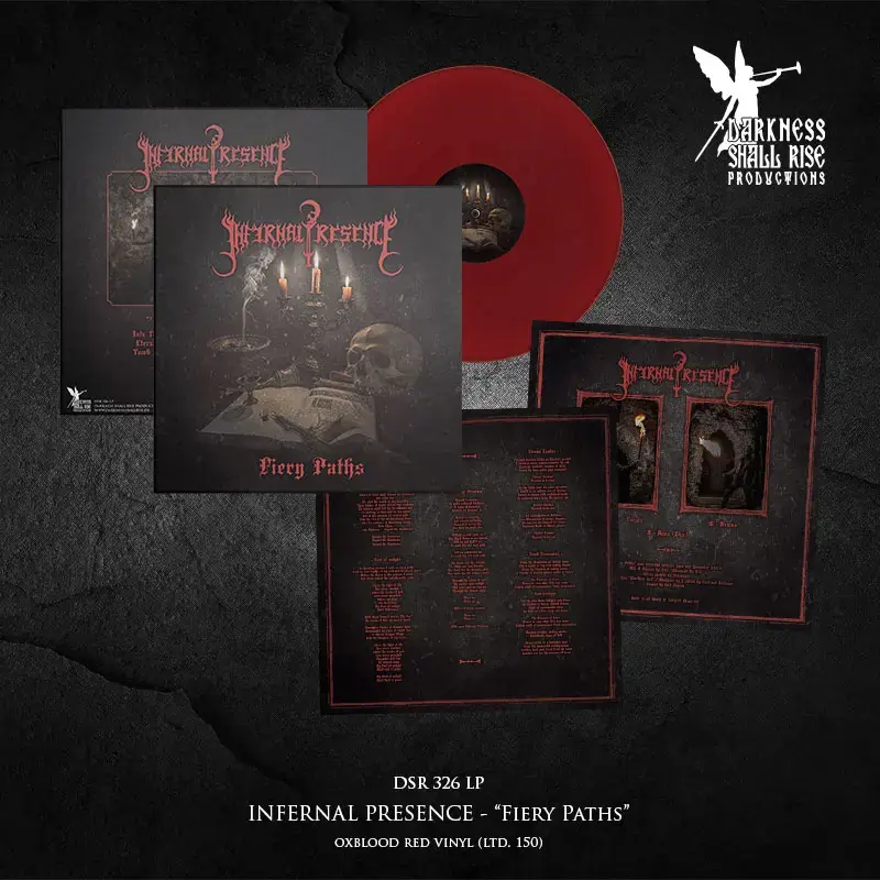 INFERNAL PRESENCE - Fiery Paths · OXBLOOD RED LP · Bild 2 INFERNAL PRESENCE - Fiery Paths · OXBLOOD RED LP (Black Metal Vinyl) · Bild 2