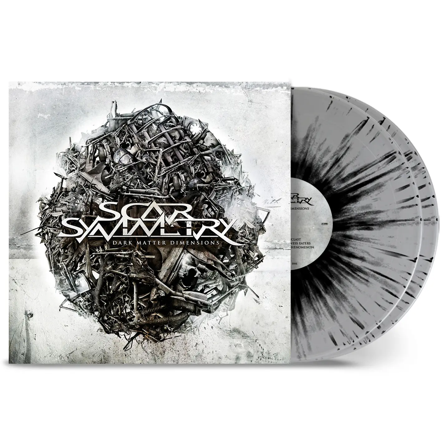SCAR SYMMETRY - Dark Matter Dimensions · GREY/BLACK SPLATTER DLP SCAR SYMMETRY - Dark Matter Dimensions · GREY/BLACK SPLATTER DLP (Melodic Death Metal Vinyl)