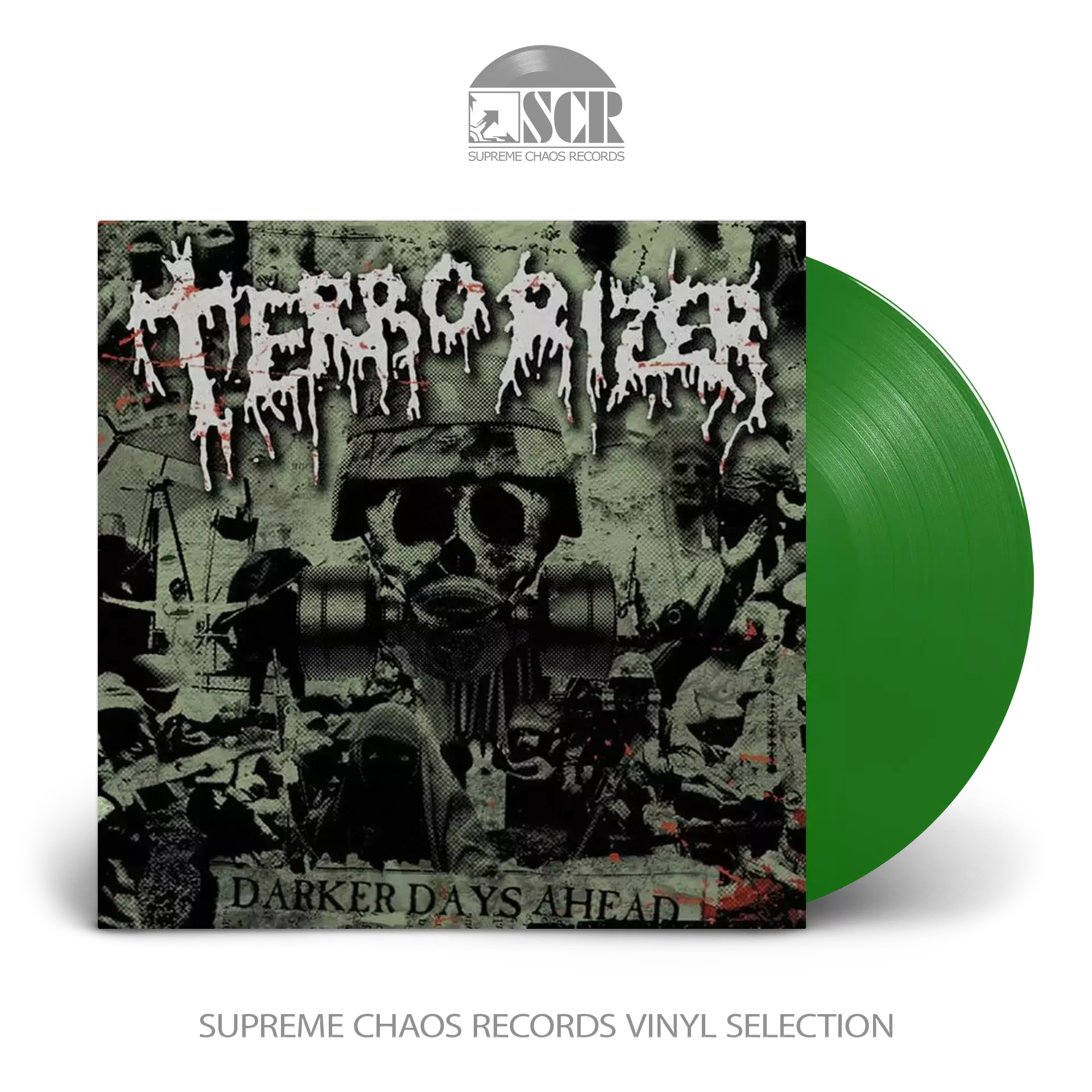 TERRORIZER · Darker Days Ahead | GREEN LP (Grindcore/Death Metal Vinyl)