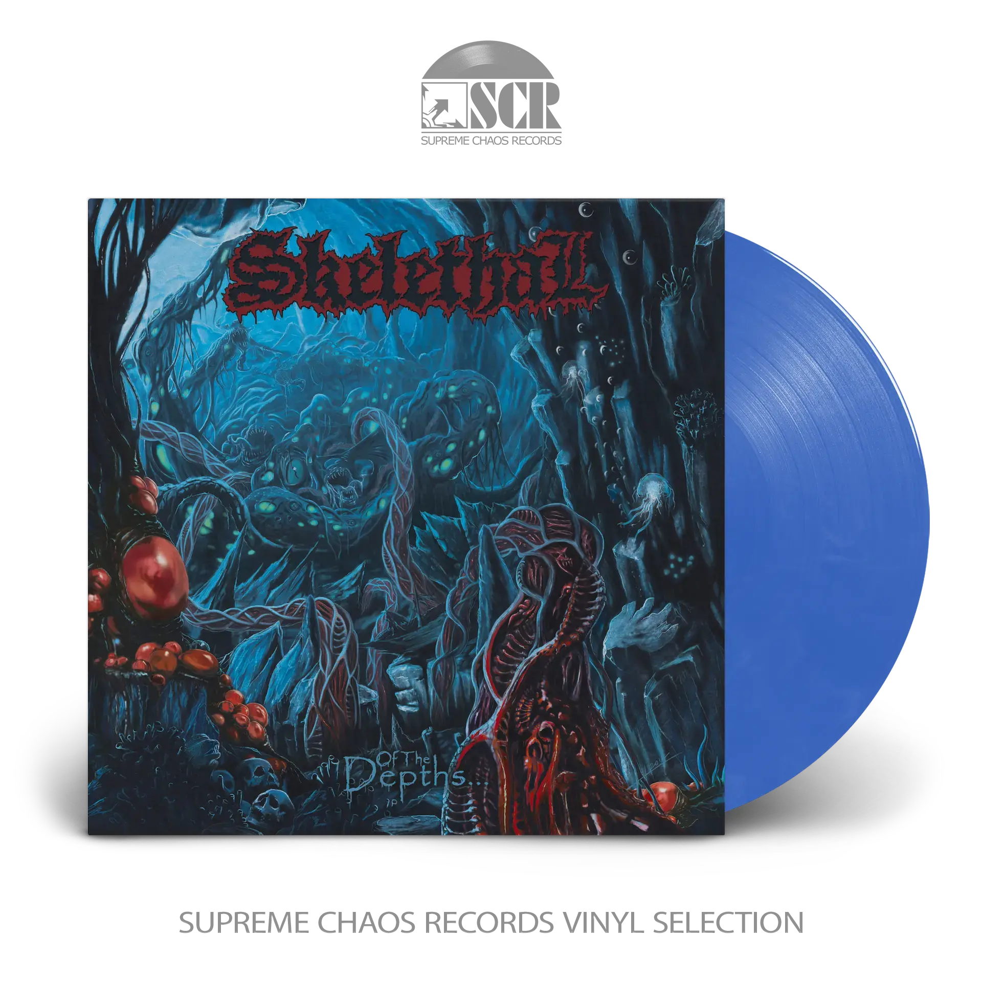 SKELETHAL · Of The Depths | BLUE CLOUDY LP (Death Metal Vinyl)