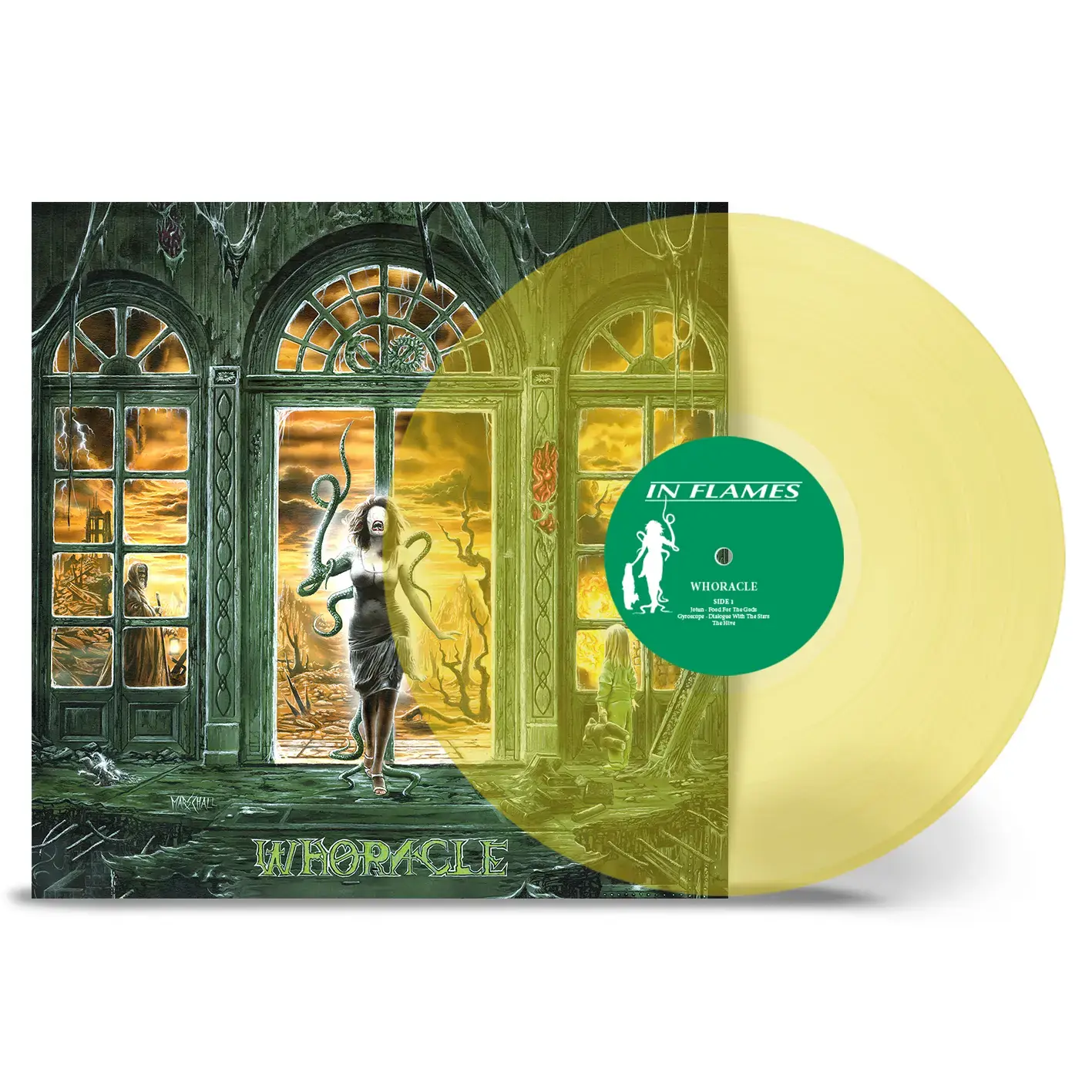 IN FLAMES - Whoracle · TRANSPARENT YELLOW LP (Heavy Metal Vinyl)