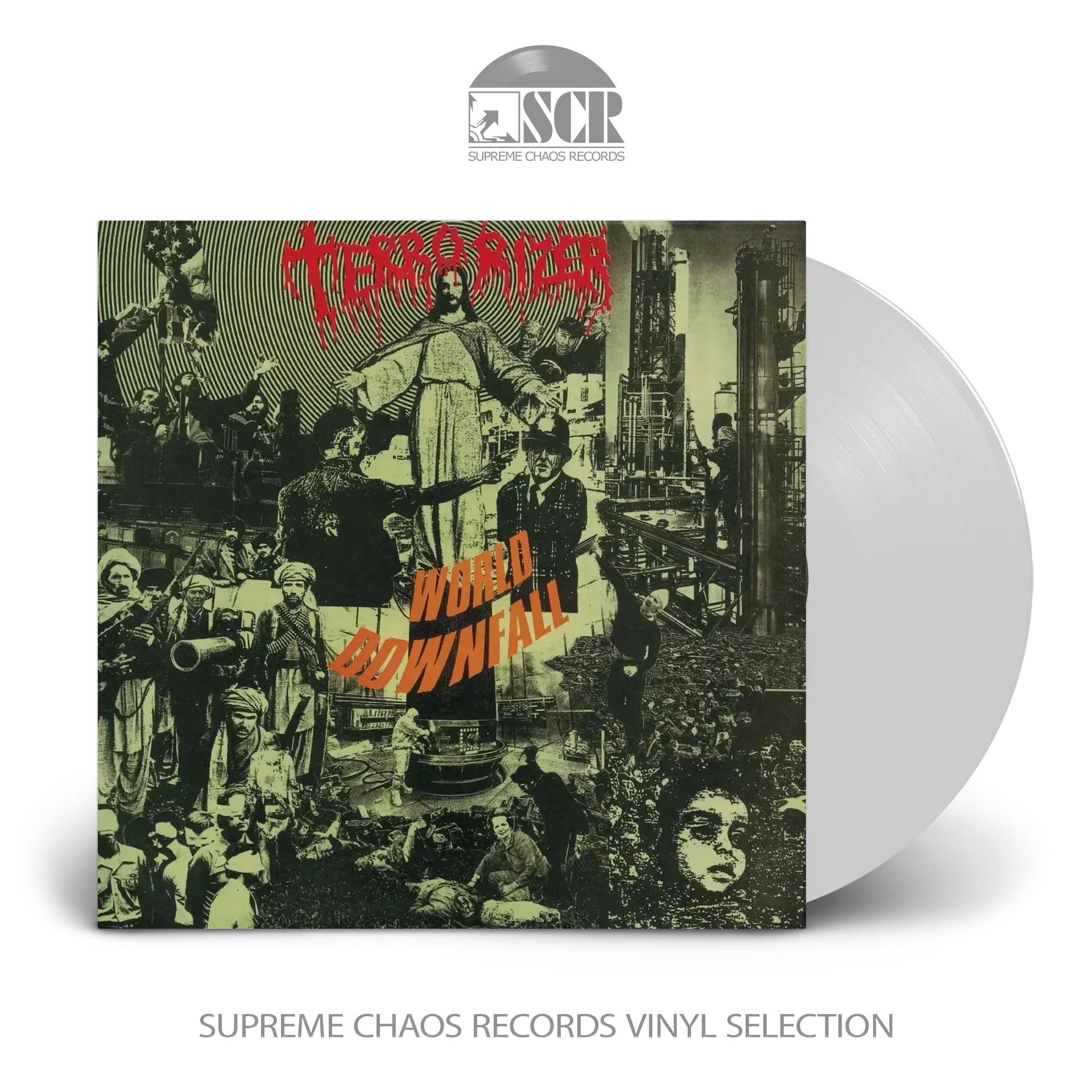 TERRORIZER · World Downfall | WHITE LP TERRORIZER · World Downfall | WHITE LP (Grindcore/Death Metal Vinyl)