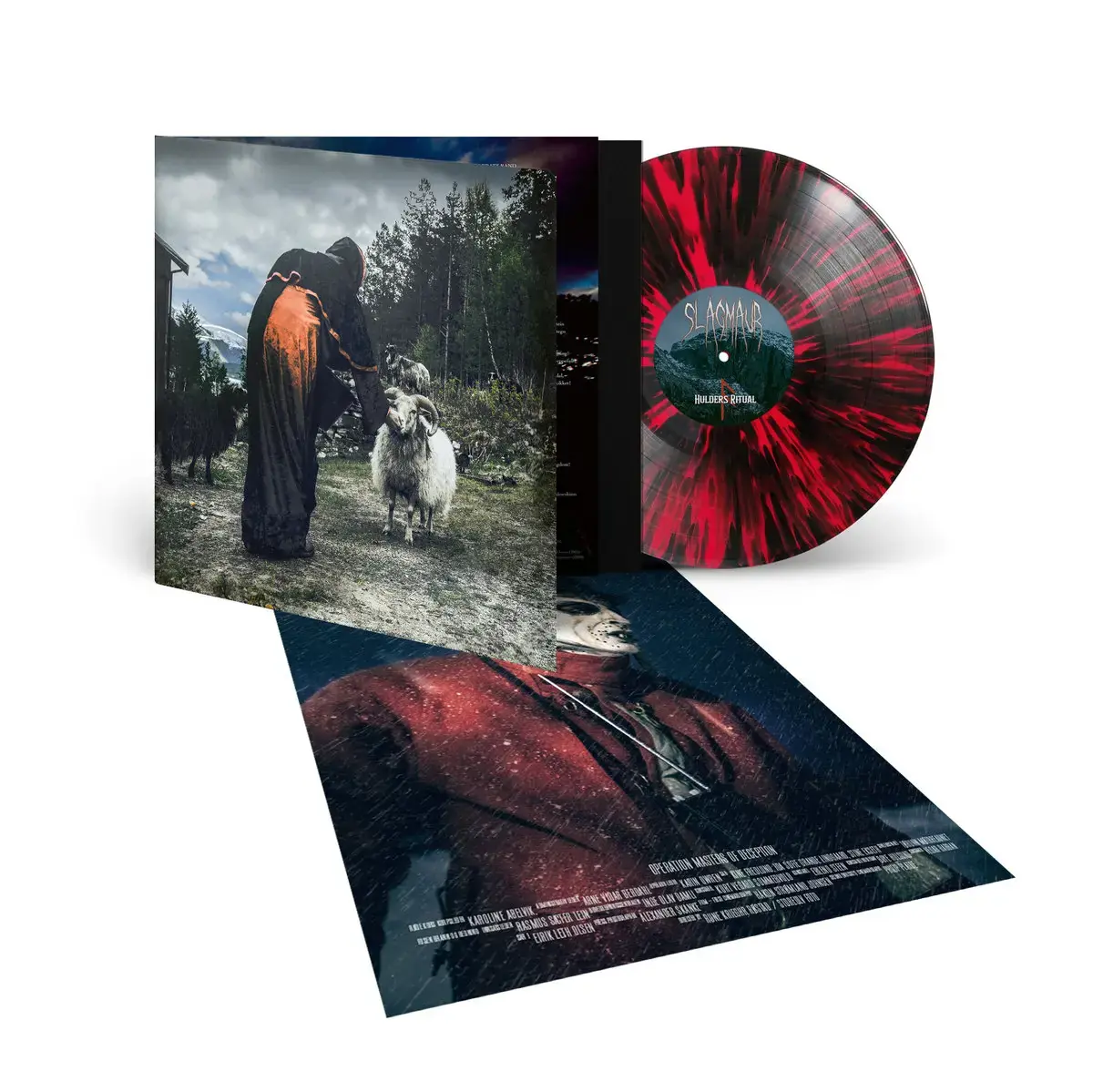 SLAGMAUR - Hulders Ritual · RED/BLACK SPLATTER LP (Black Metal Vinyl) · Bild 2