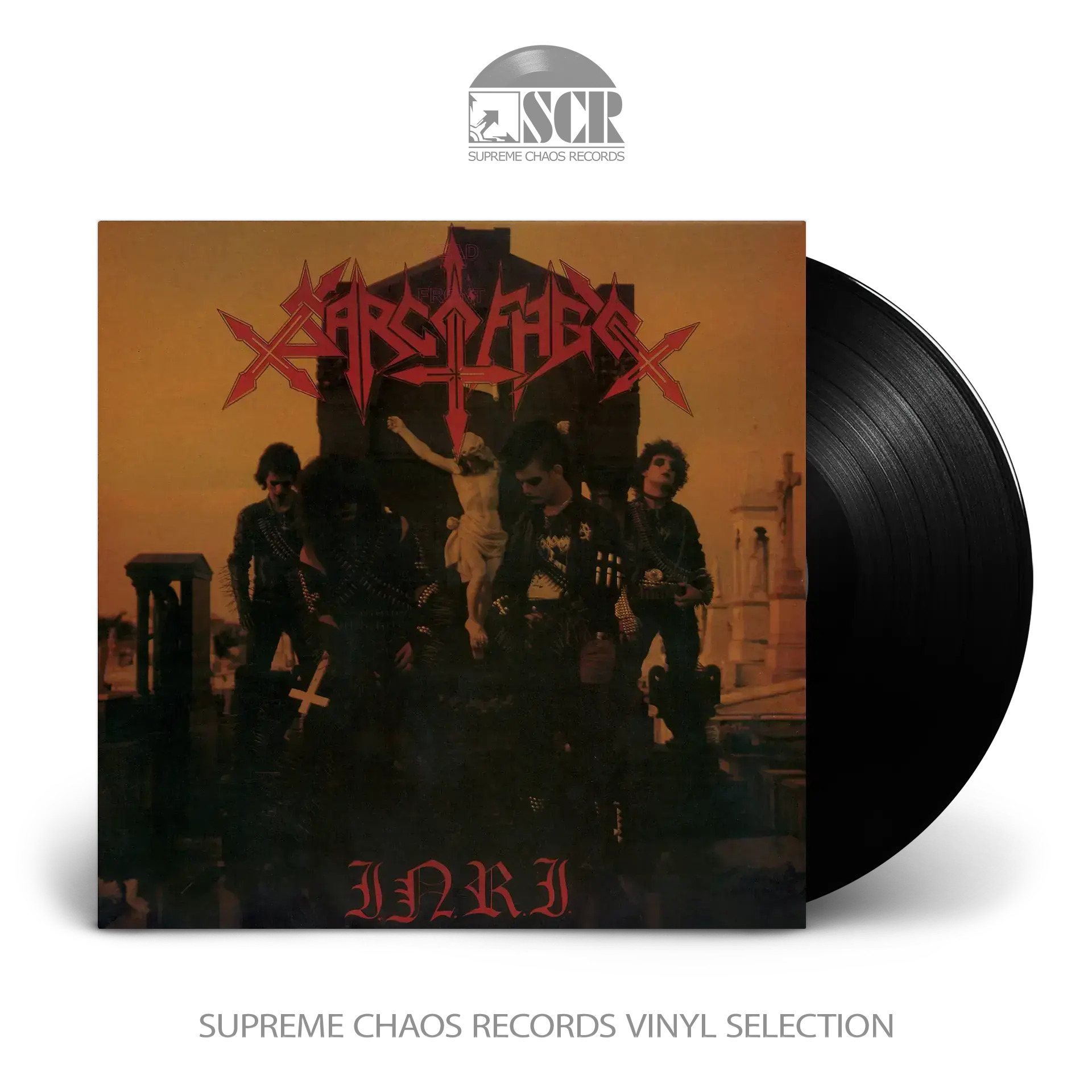 SARCOFAGO · Inri | BLACK LP SARCOFAGO · Inri | BLACK LP (Death Metal/Thrash Metal Vinyl)