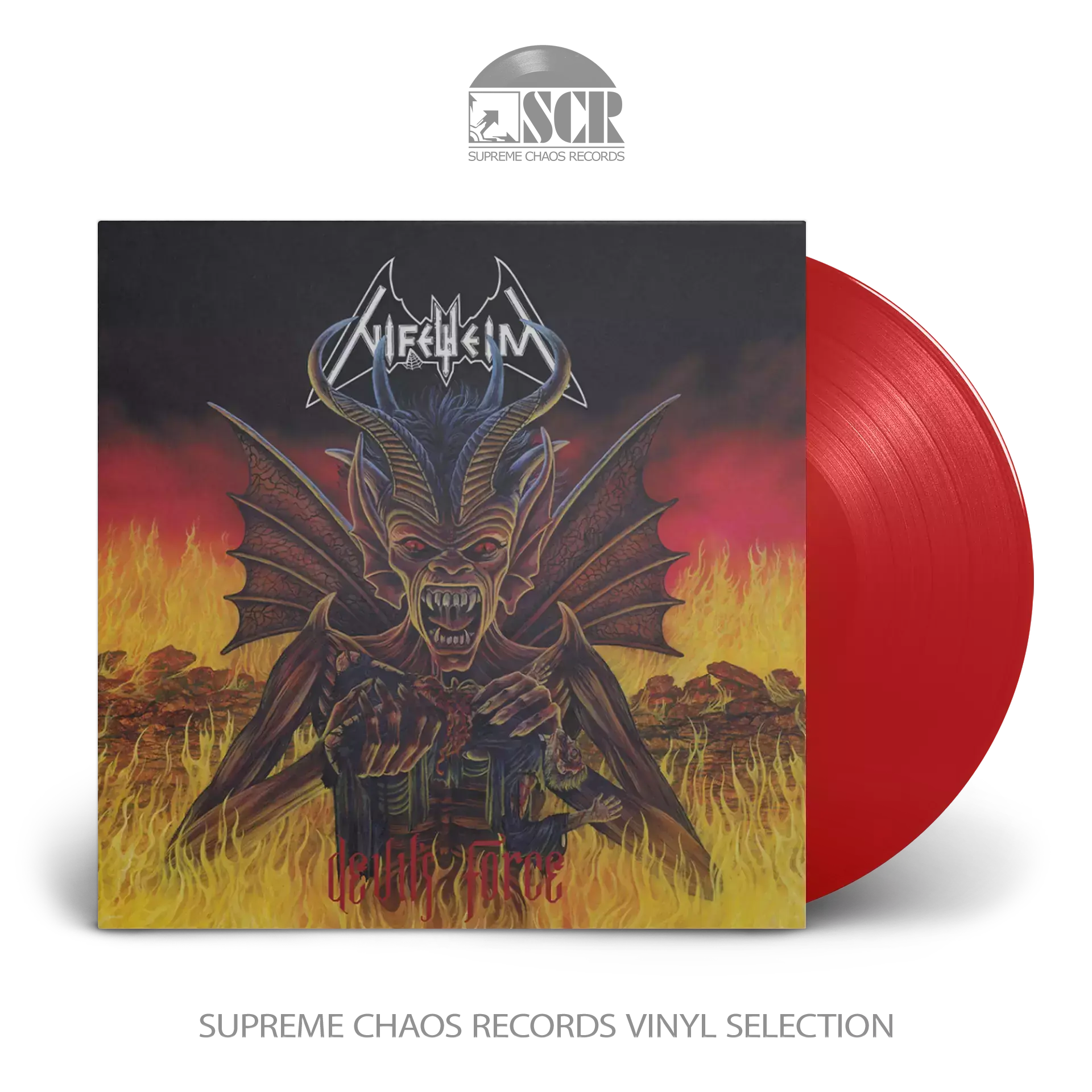 NIFELHEIM · Devil's Force | TRANSPARENT RED LP NIFELHEIM · Devil's Force | TRANSPARENT RED LP (Black Metal Vinyl)