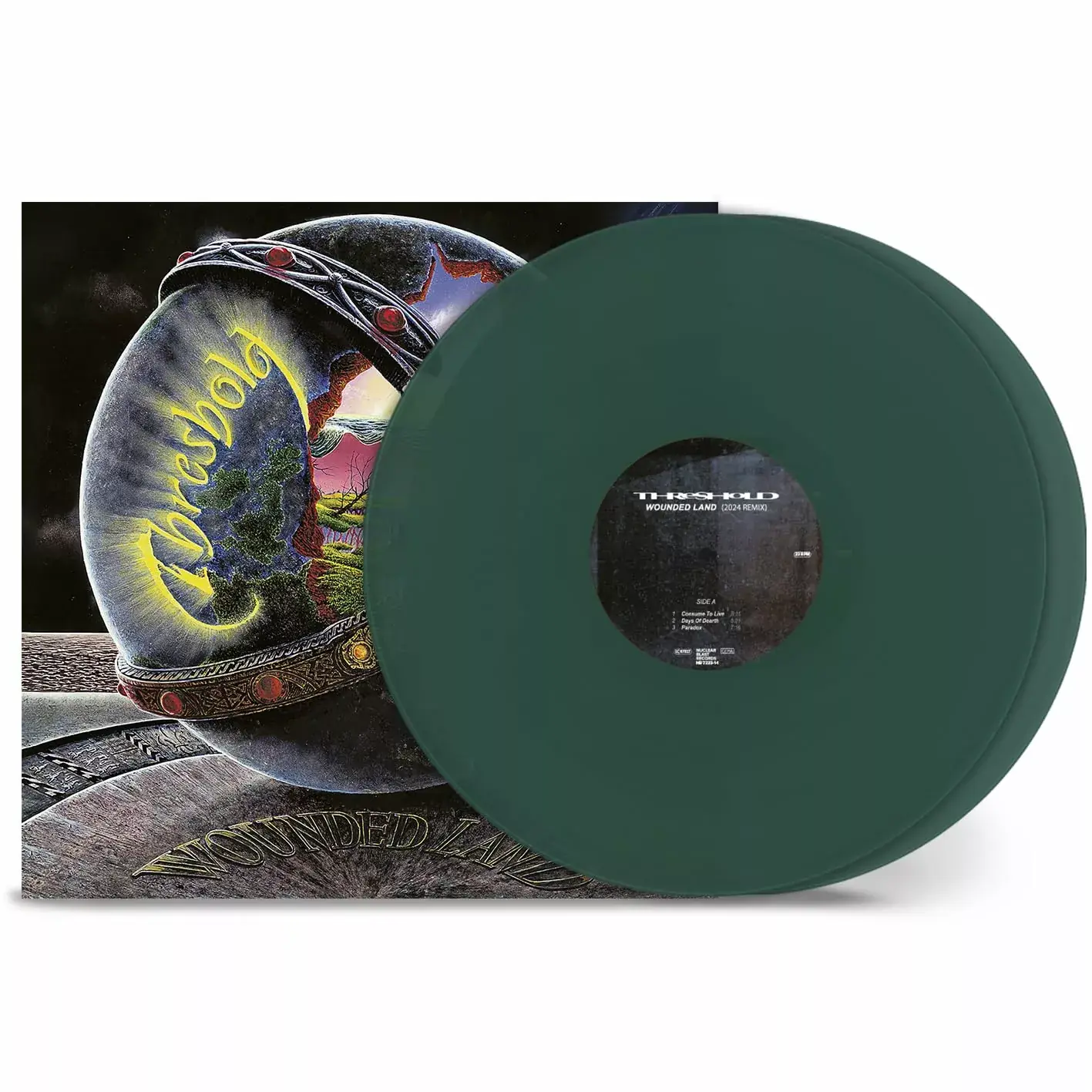 THRESHOLD - Wounded Land (Remixed & Remastered) · TRANSPARENT GREEN 2LP (Progressive Metal Vinyl)