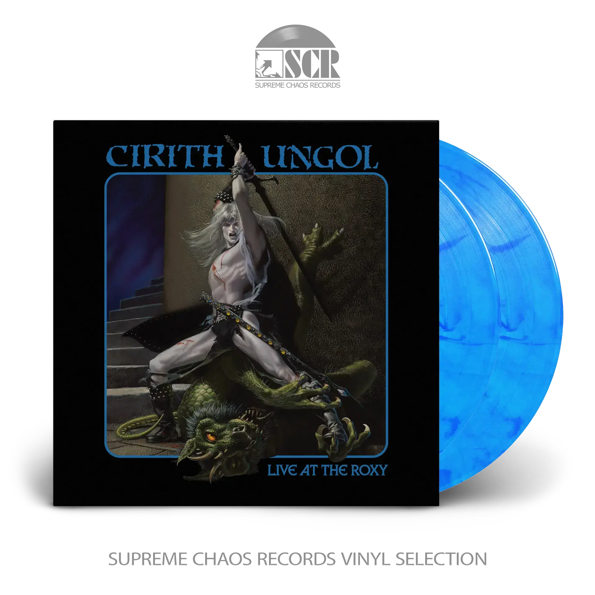 CIRITH UNGOL · Live At The Roxy | LIGHT BLUE MARBLED 2LP+DVD (Doom Metal Vinyl)