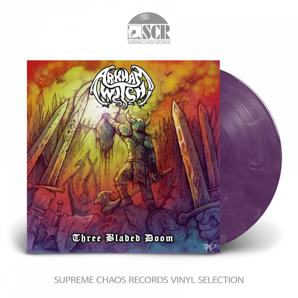 ARKHAM WITCH - Three Bladed Doom [VIOLET] · LP (Doom Metal Vinyl)