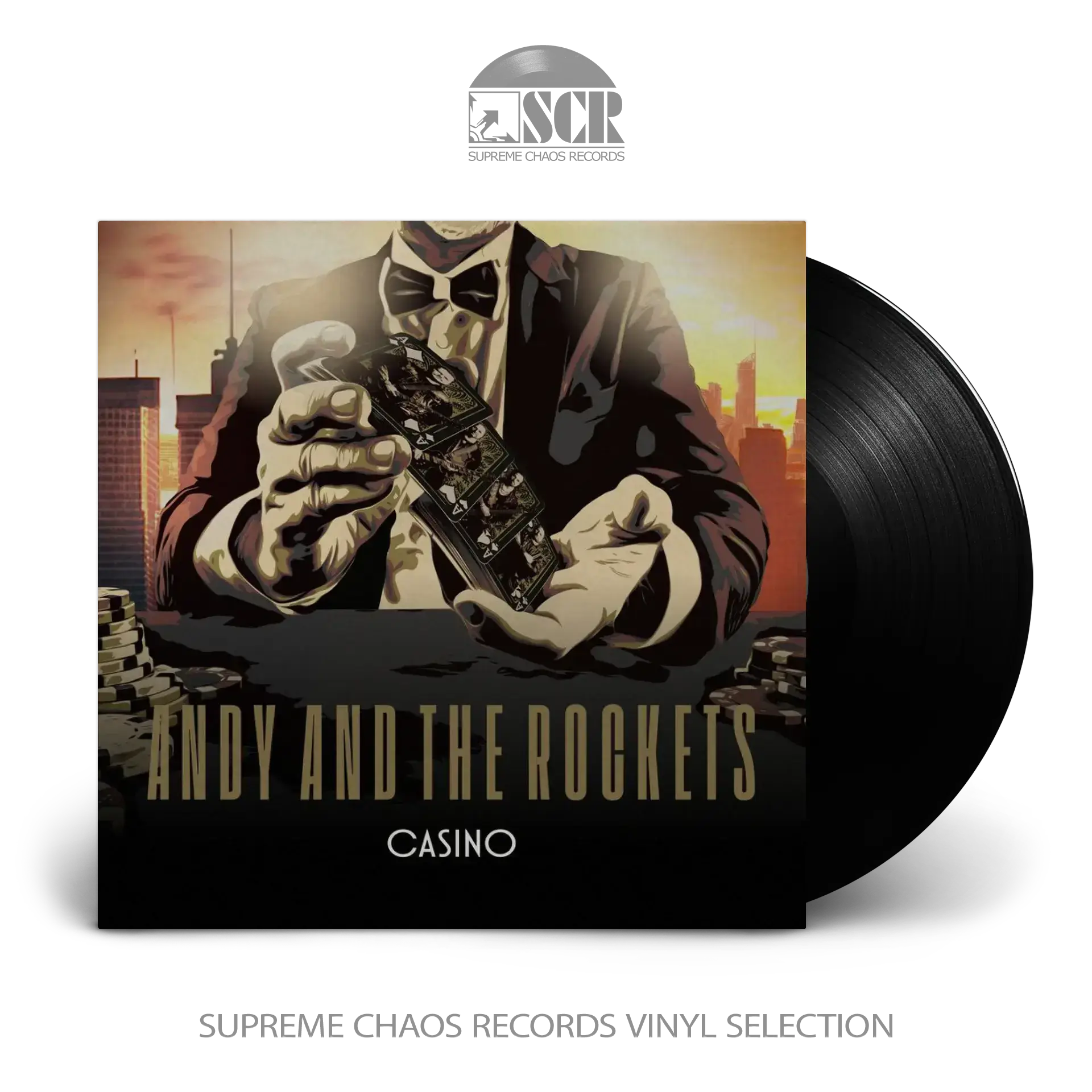 ANDY AND THE ROCKETS - Casino · BLACK LP (Melodic Hard Rock Vinyl)