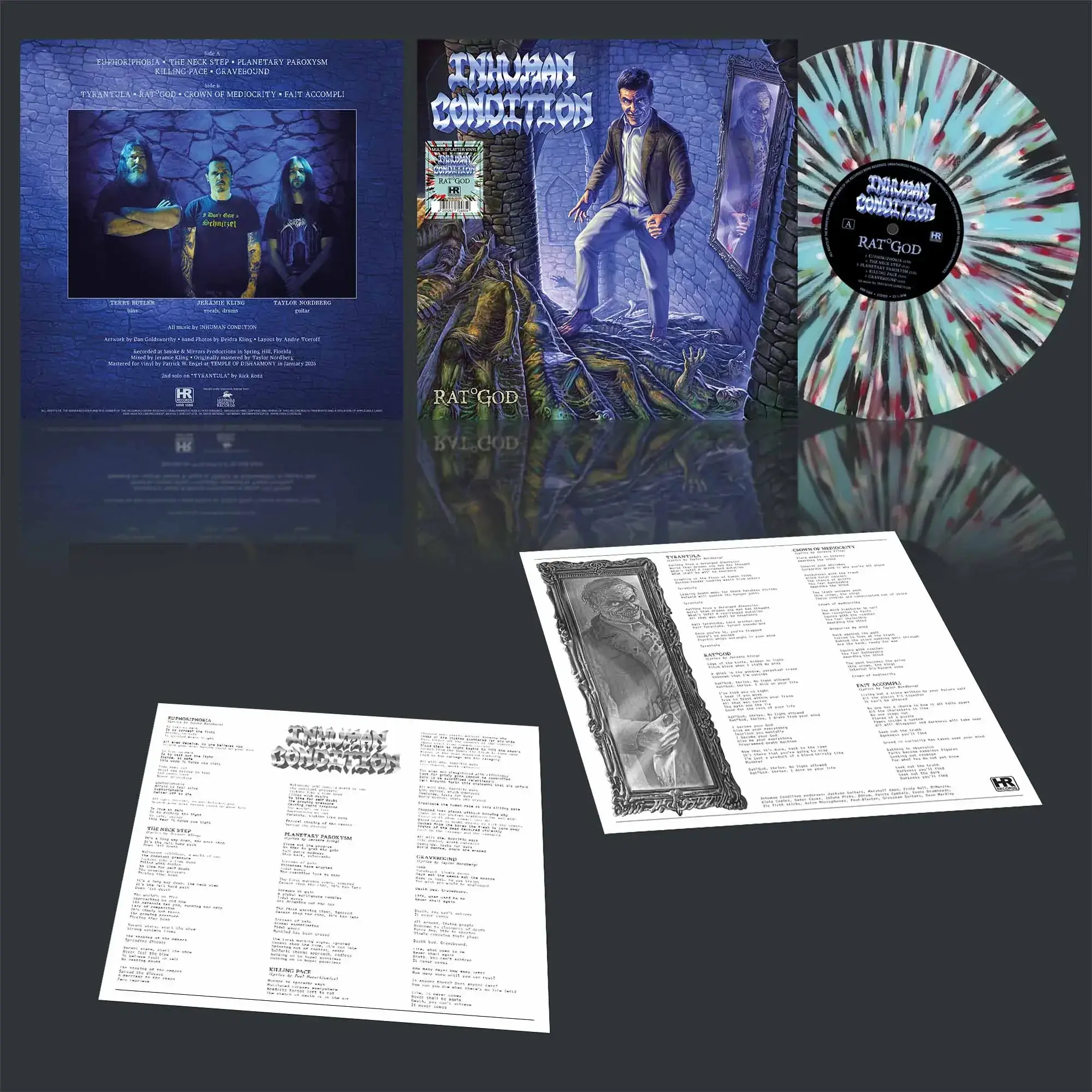 Slaga Inhuman Inhuman Condition · Rat God | MULTI-SPLATTER LP Vinyl