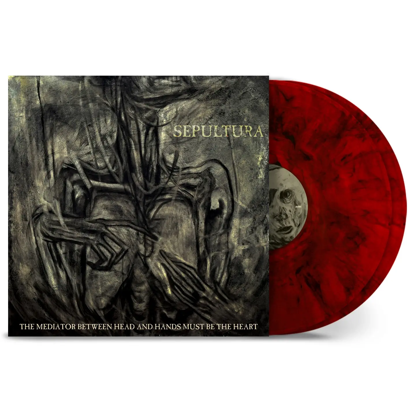 SEPULTURA · The Mediator Between Head And Hands Must Be The Heart | RUBY RED MARBLED DLP SEPULTURA · The Mediator Between Head And Hands Must Be The Heart | RUBY RED MARBLED DLP (Thrash Metal Vinyl)