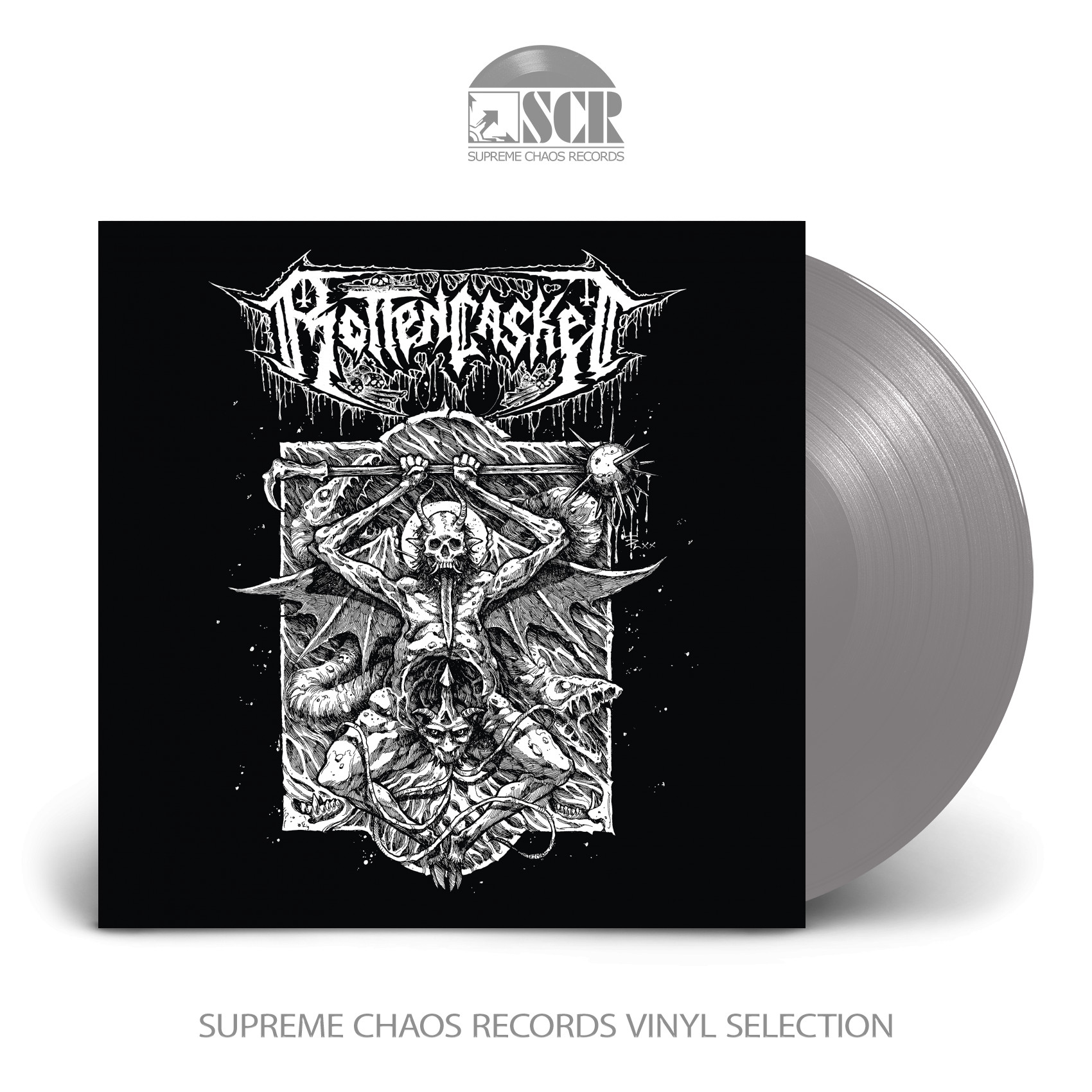 ROTTEN CASKET - First Nail in the Casket · SILVER LP ROTTEN CASKET - First Nail in the Casket · SILVER LP (Death Metal Vinyl)
