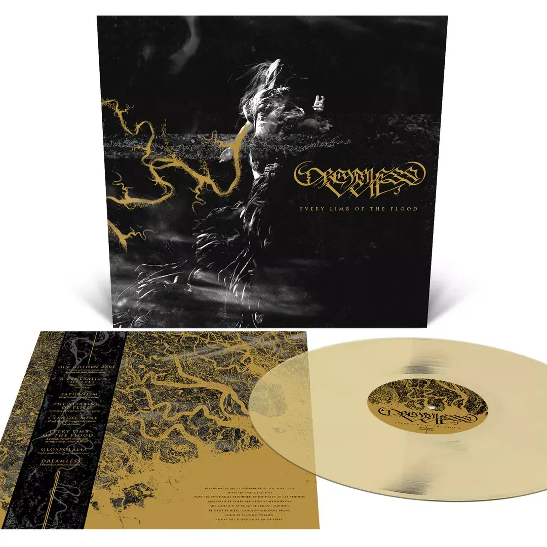 DREAMLESS VEIL · Every Limb of the Flood | TRANSLUCENT GOLD LP DREAMLESS VEIL · Every Limb of the Flood | TRANSLUCENT GOLD LP (Death Metal Vinyl)