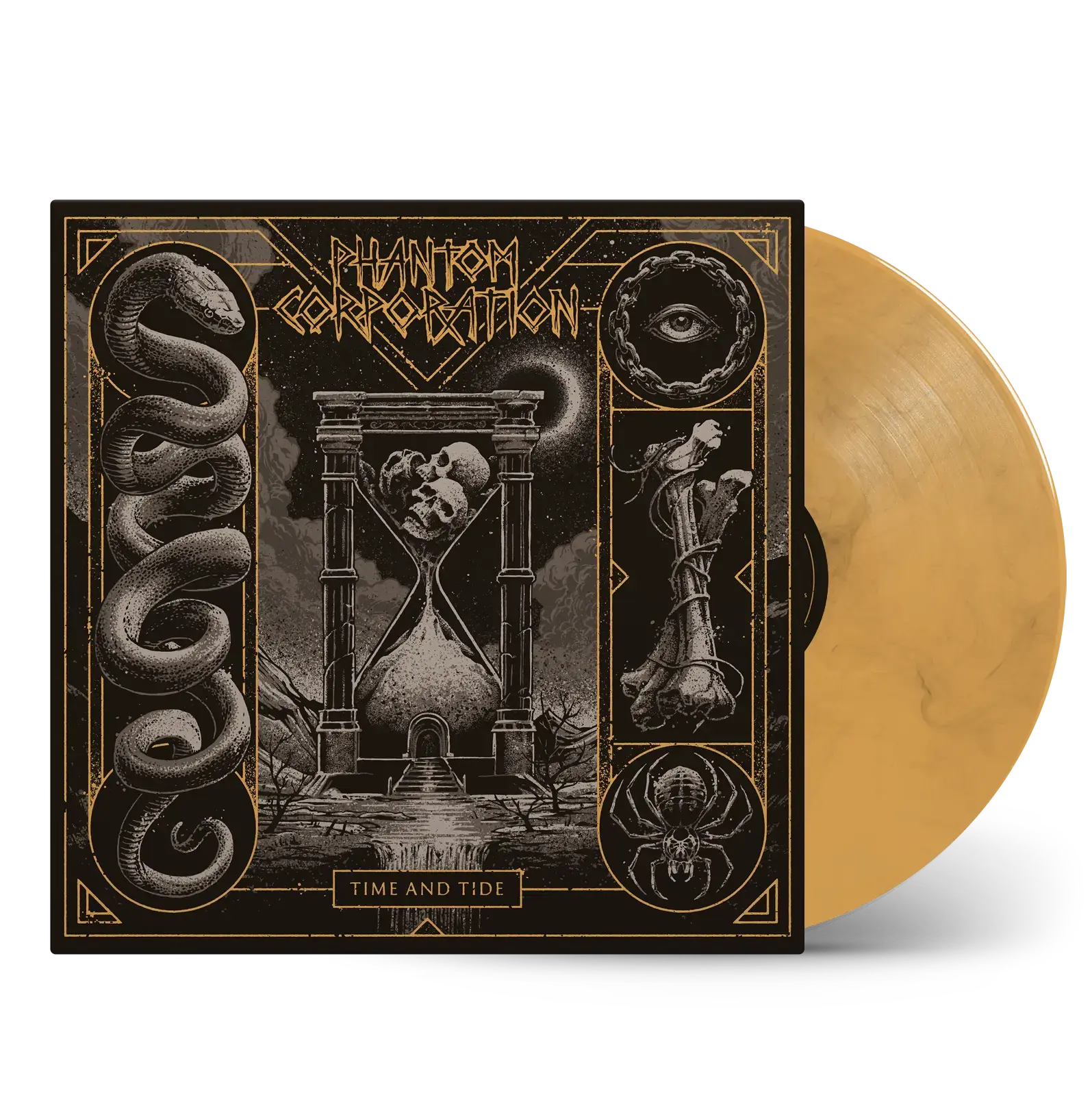 PHANTOM CORPORATION · Time And Tide | ORANGE MARBLED LP PHANTOM CORPORATION · Time And Tide | ORANGE MARBLED LP (Thrash Metal/D-Beat/Death Metal Vinyl)