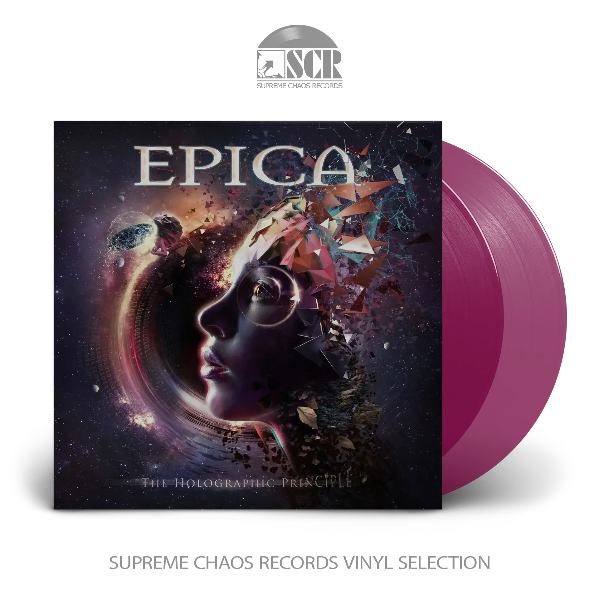 EPICA - The Holographic Principle · TRANSPARENT MAGENTA 2LP (Heavy Metal Vinyl)