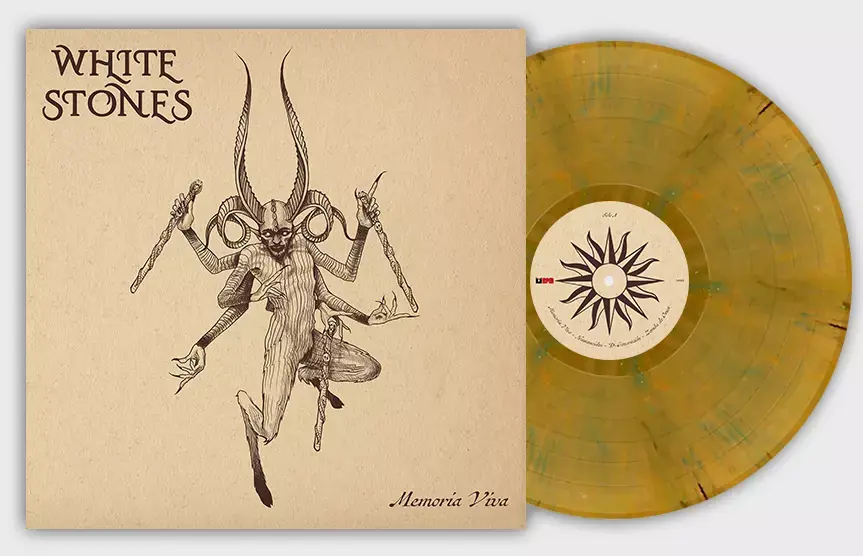 WHITE STONES · Memoria Viva | SEPIA MARBLED LP (Death Metal Vinyl)