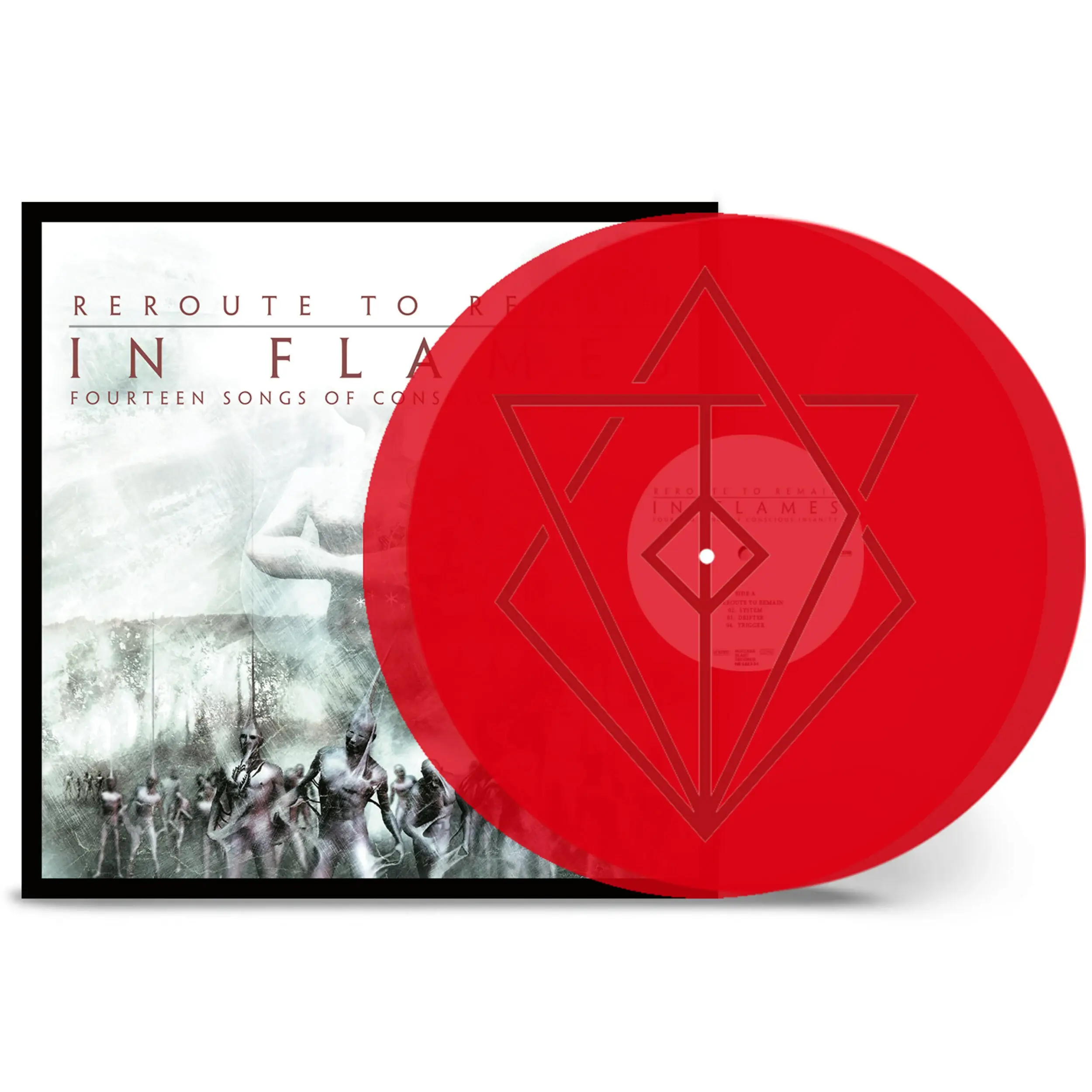 IN FLAMES - Reroute To Remain · TRANSPARENT RED DLP IN FLAMES - Reroute To Remain · TRANSPARENT RED DLP (Alternative Metal Vinyl)