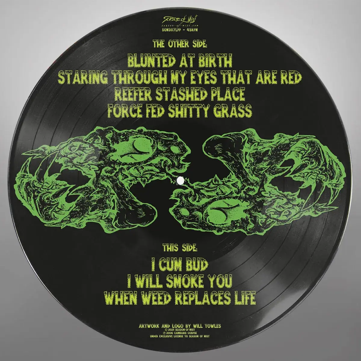 CANNABIS CORPSE · Blunted At Birth | PICTURE LP · Bild 2 CANNABIS CORPSE · Blunted At Birth | PICTURE LP (Death Metal Vinyl) · Bild 2