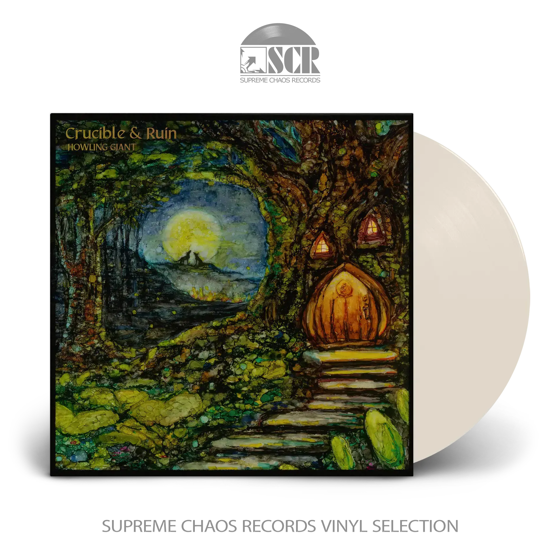 HOWLING GIANT - Crucible & Ruin · CREAM WHITE LP (Psychedelic Rock/Doom Rock Vinyl)