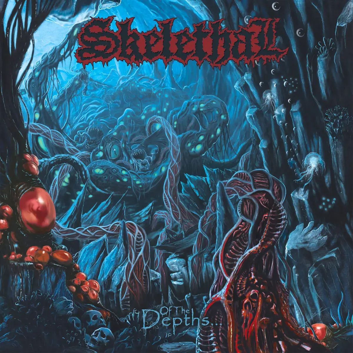 SKELETHAL - Of The Depths · BLUE CLOUDY LP · Bild 1 SKELETHAL - Of The Depths · BLUE CLOUDY LP (Death Metal Vinyl) · Bild 1