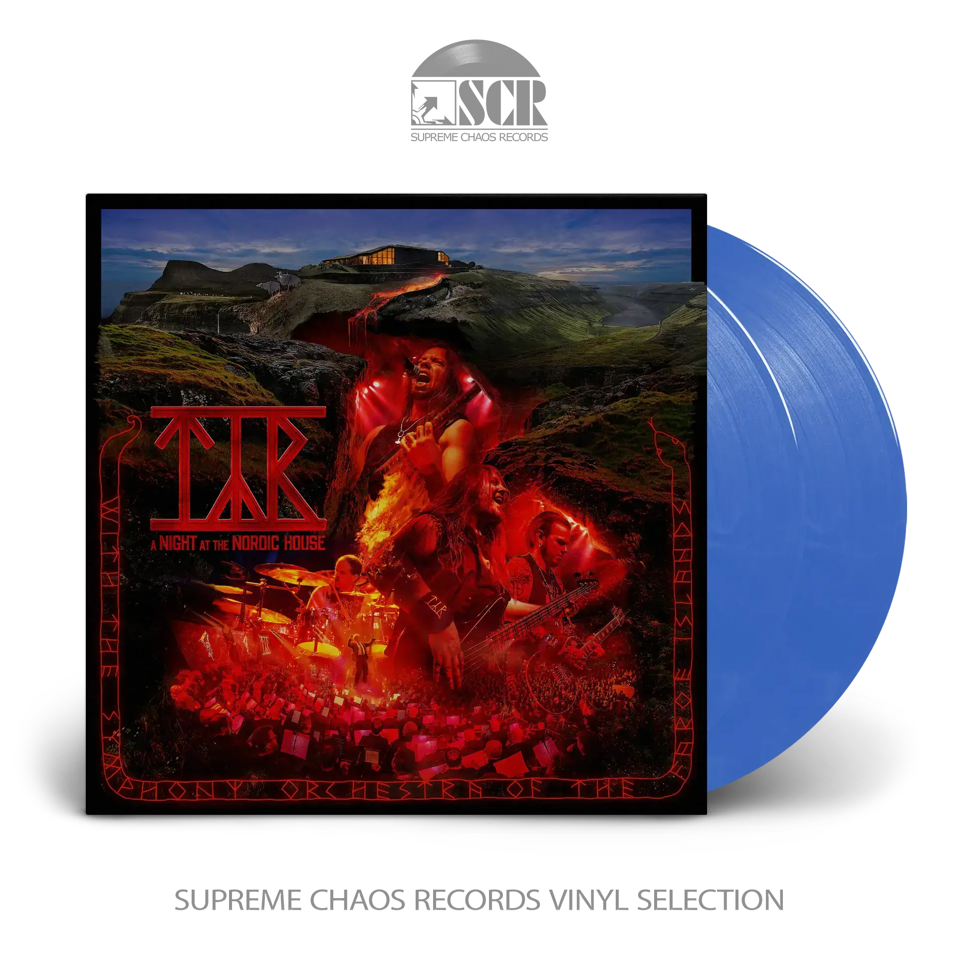 TYR - A Night At The Nordic House · BLUE MARBLED 2LP TYR - A Night At The Nordic House · BLUE MARBLED 2LP (Heavy Metal/Viking Metal Vinyl)