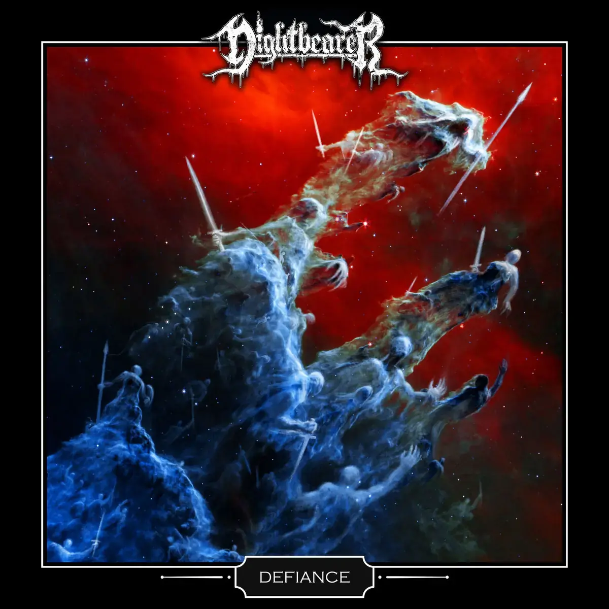 NIGHTBEARER · Defiance | BLUE/BLACK LP (Death Metal Vinyl) · Bild 1