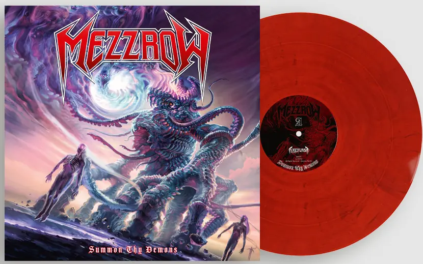 MEZZROW · Summon Thy Demons | RED/BLUEMARBLED LP MEZZROW · Summon Thy Demons | RED/BLUEMARBLED LP (Thrash Metal Vinyl)