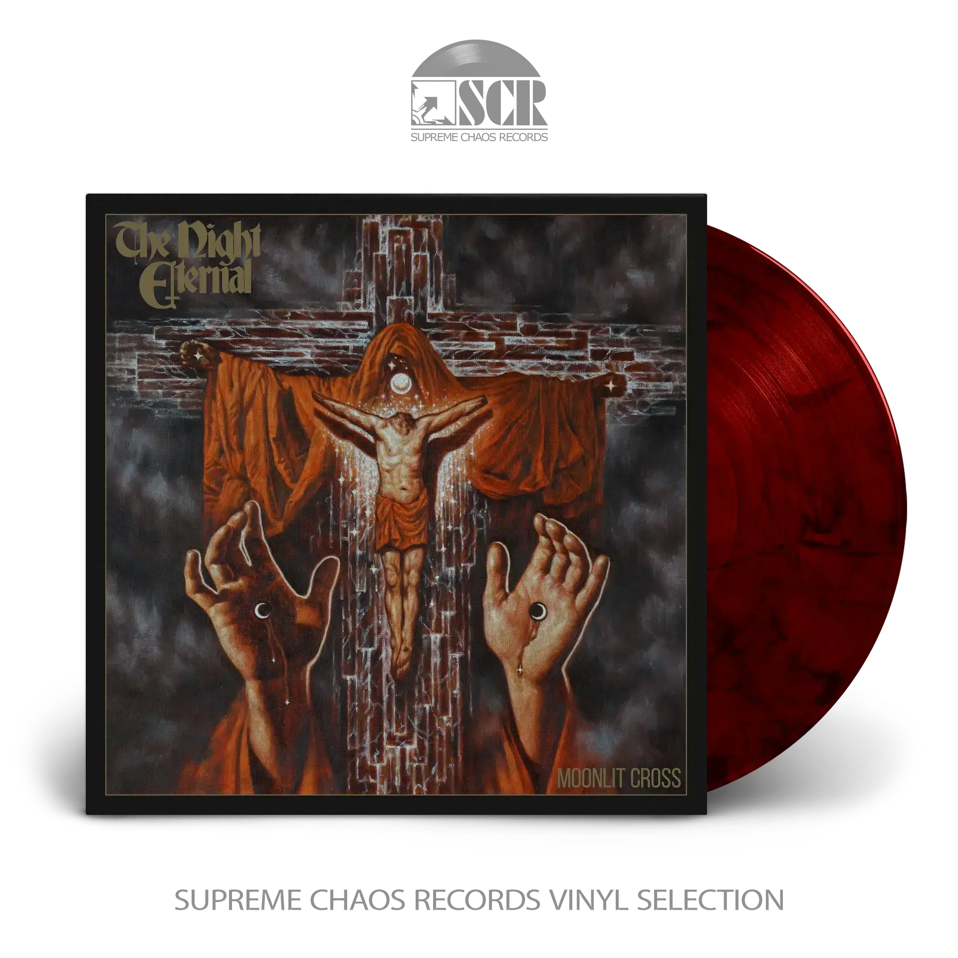 THE NIGHT ETERNAL - Moonlit Cross · RED SMOKE LP (Heavy Metal Vinyl)