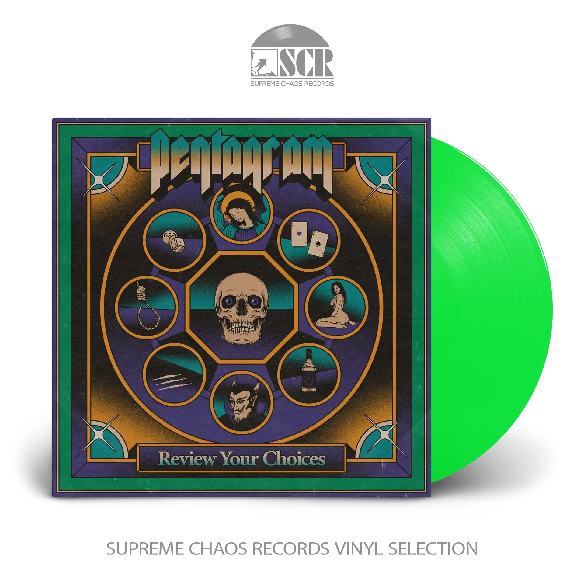 PENTAGRAM - Review Your Choices (Re-Release 2024) · NEON GREEN LP PENTAGRAM - Review Your Choices (Re-Release 2024) · NEON GREEN LP (Doom Metal Vinyl)
