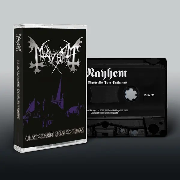 MAYHEM · De Mysteriis Dom Sathanas (Back On Black) | BLACK TAPE MAYHEM · De Mysteriis Dom Sathanas (Back On Black) | BLACK TAPE (Black Metal Tapes)
