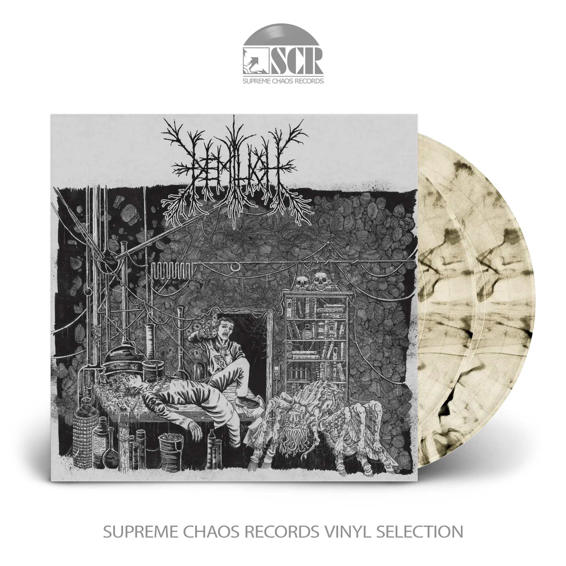 DEMILICH · Em9t2ness Of Van2s1ing / V34ish6ng 0f Emptiness | CLEAR/BLACK SMOKE 2LP (Death Metal Vinyl)