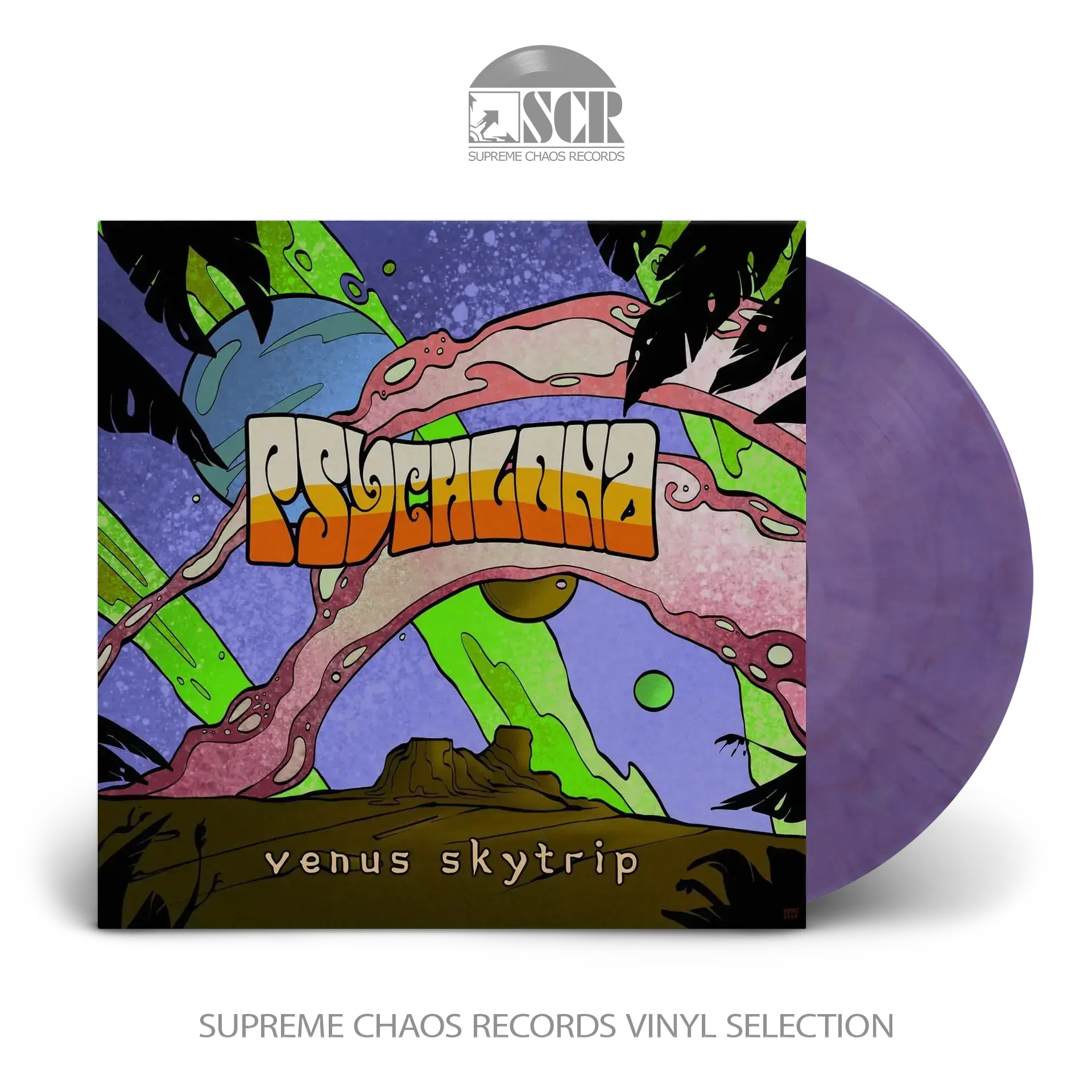 PSYCHLONA · Venus Skytrip | PURPLE MARBLED LP PSYCHLONA · Venus Skytrip | PURPLE MARBLED LP (Desert Rock Vinyl)