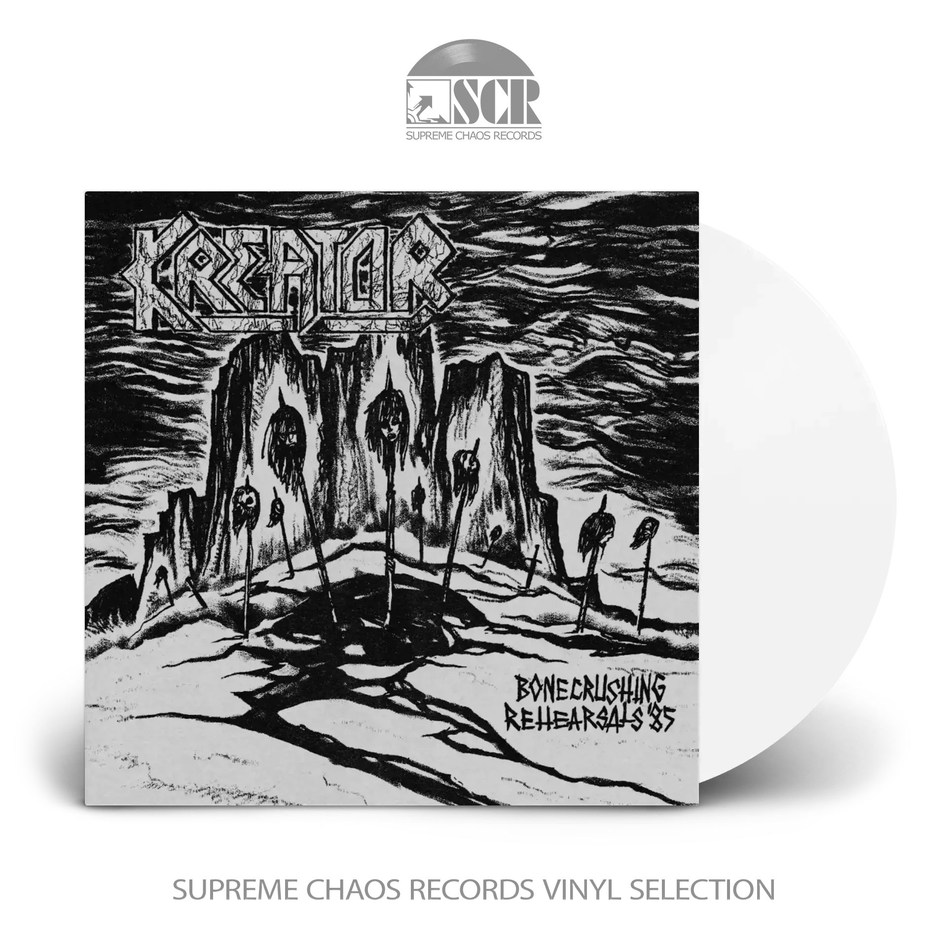 KREATOR · Bonecrushing Rehearsals '85 | WHITE LP KREATOR · Bonecrushing Rehearsals '85 | WHITE LP (Thrash Metal Vinyl)